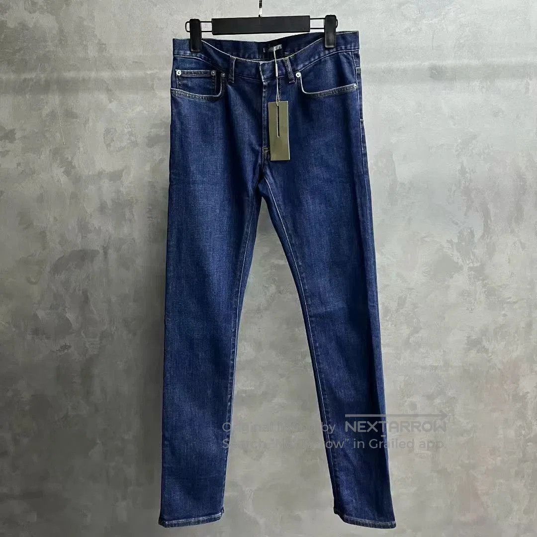 Dior blue casual straight-leg denim pants. Size US 28 / EU 44 - 1 Thumbnail