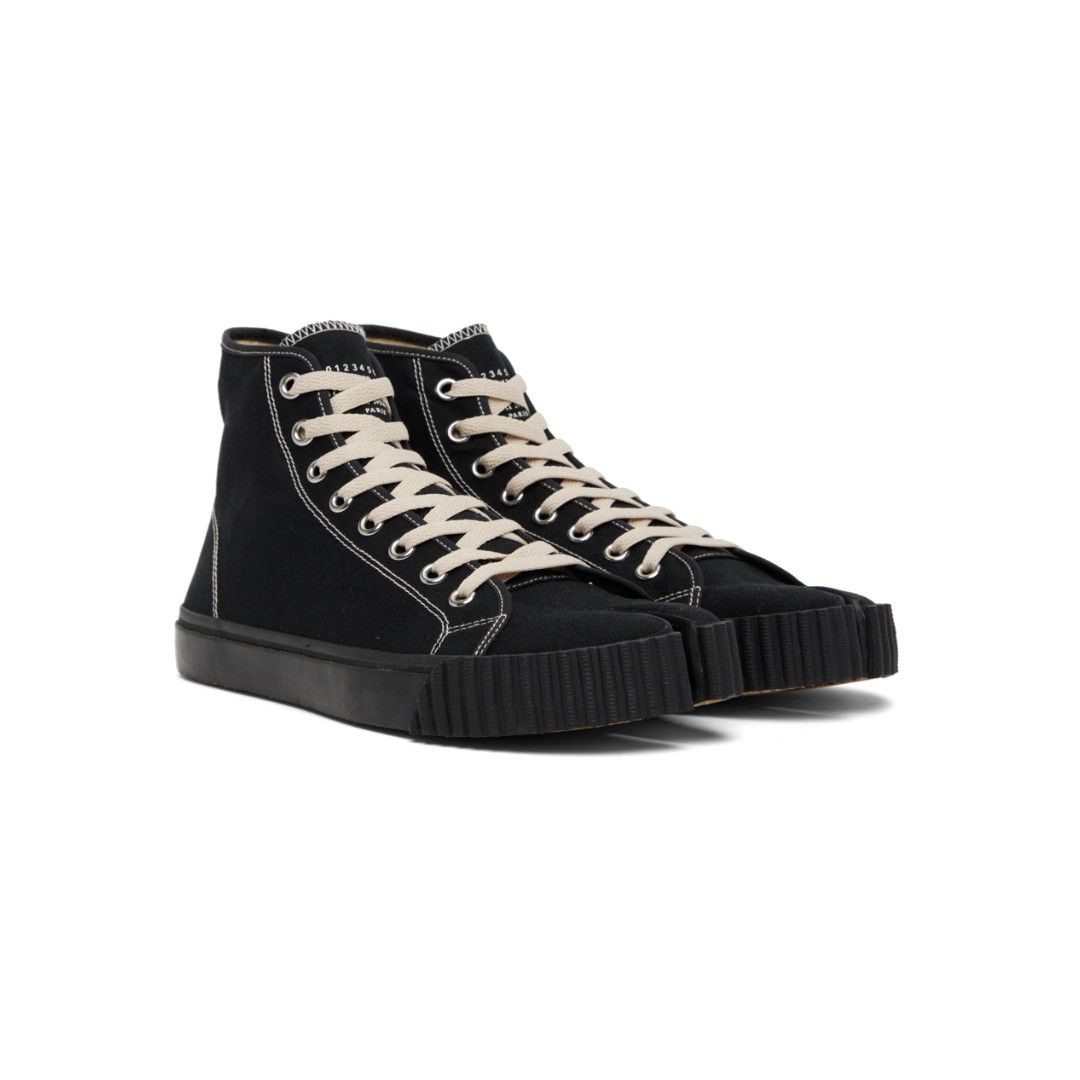 Maison Margiela oc11z0725 Tabi Hi-Top Sneakers in Black Size US 11 / EU 44 - 4 Thumbnail