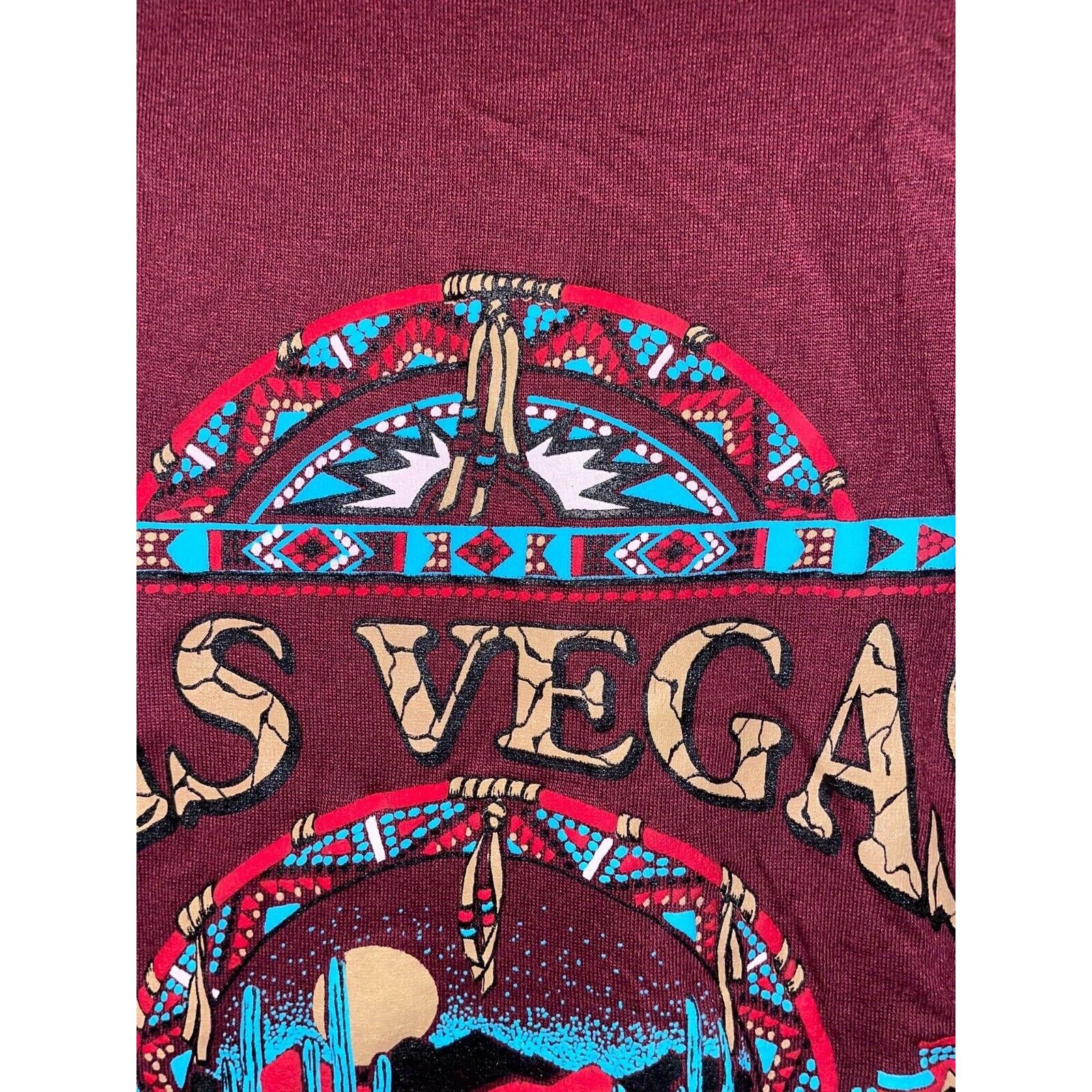 Jerzees Vintage Las Vegas Shirt Jerzees M USA 90s Tee Native Graphic Size US M / EU 48-50 / 2 - 6 Thumbnail