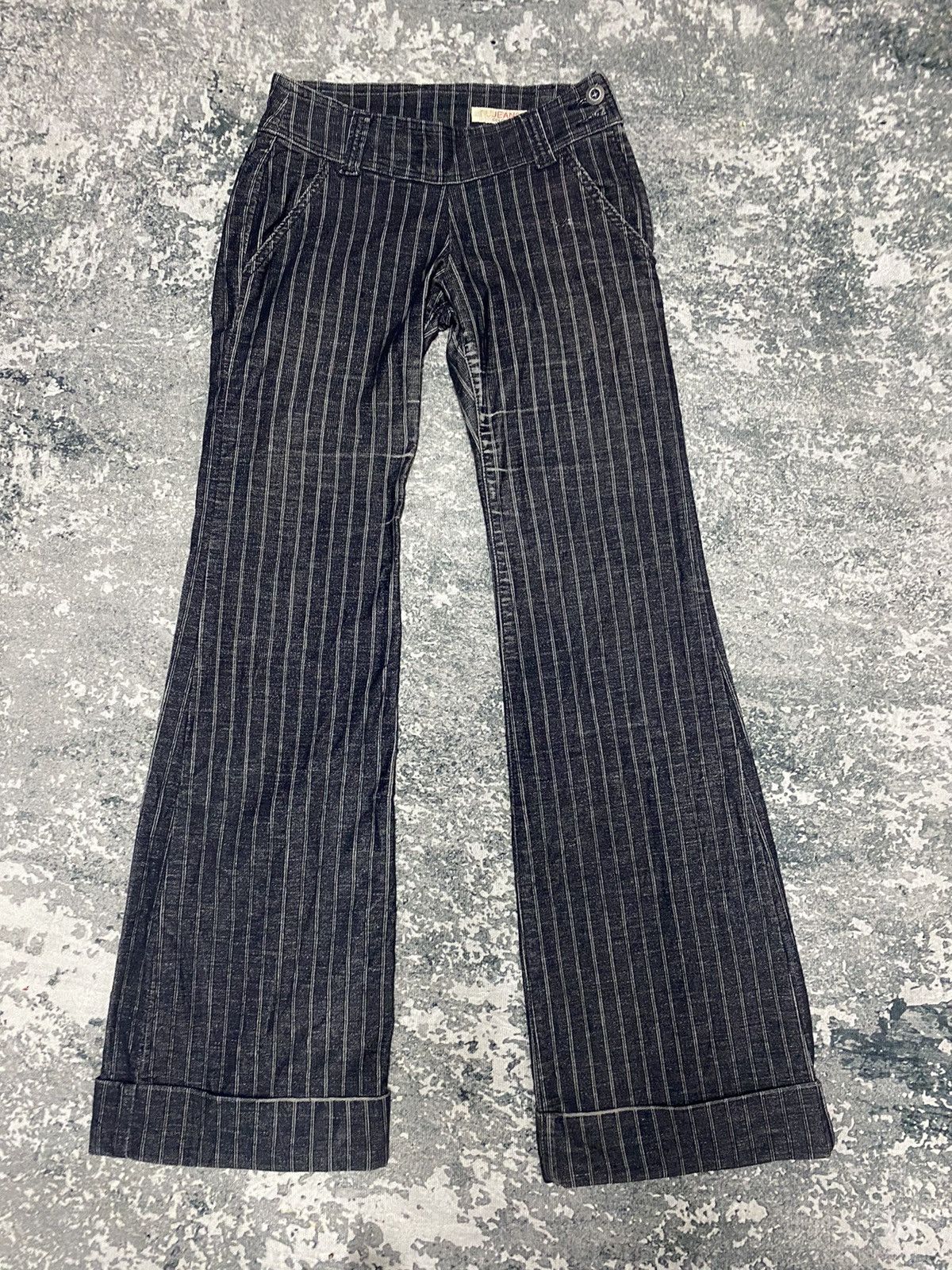 Beauty Beast × Japanese Brand RU JEANS COLOR FLARED BOOTCUT STRECTH DENIM JEANS Size 26" / US 2 / IT 38 - 1 Thumbnail