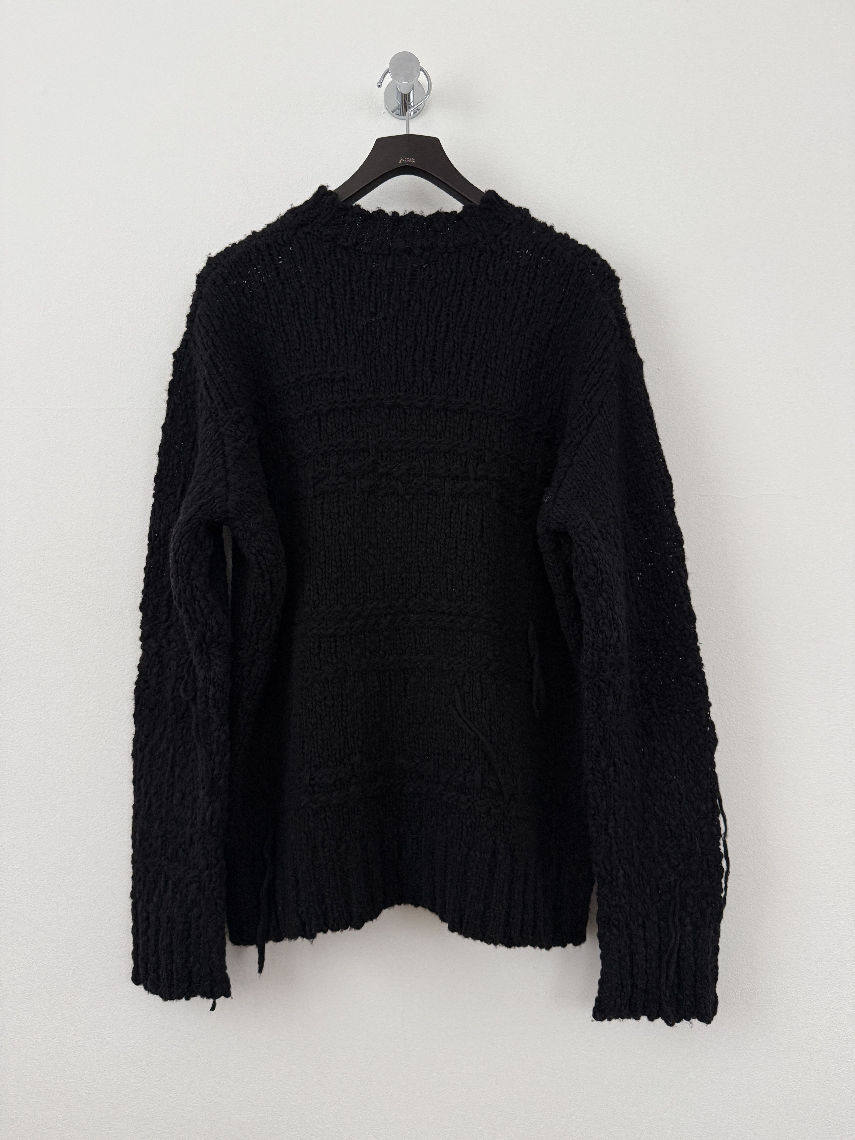 Other Atomofactory Black Distressed Sweater Size US XL / EU 56 / 4 - 3 Thumbnail