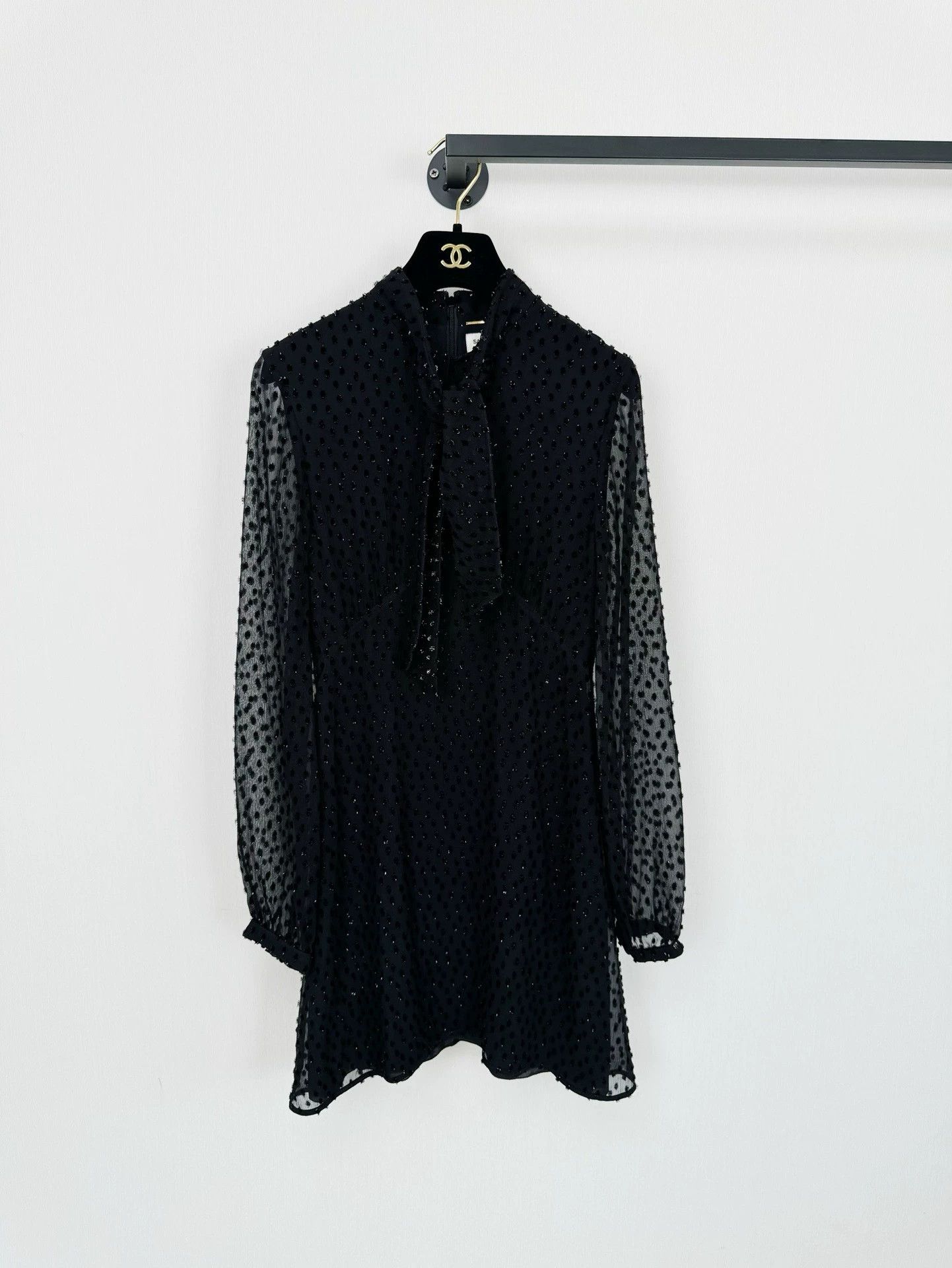 Saint Laurent Paris Saint Laurent Paris Black silk dress Size US 36 / EU 52 - 1 Thumbnail