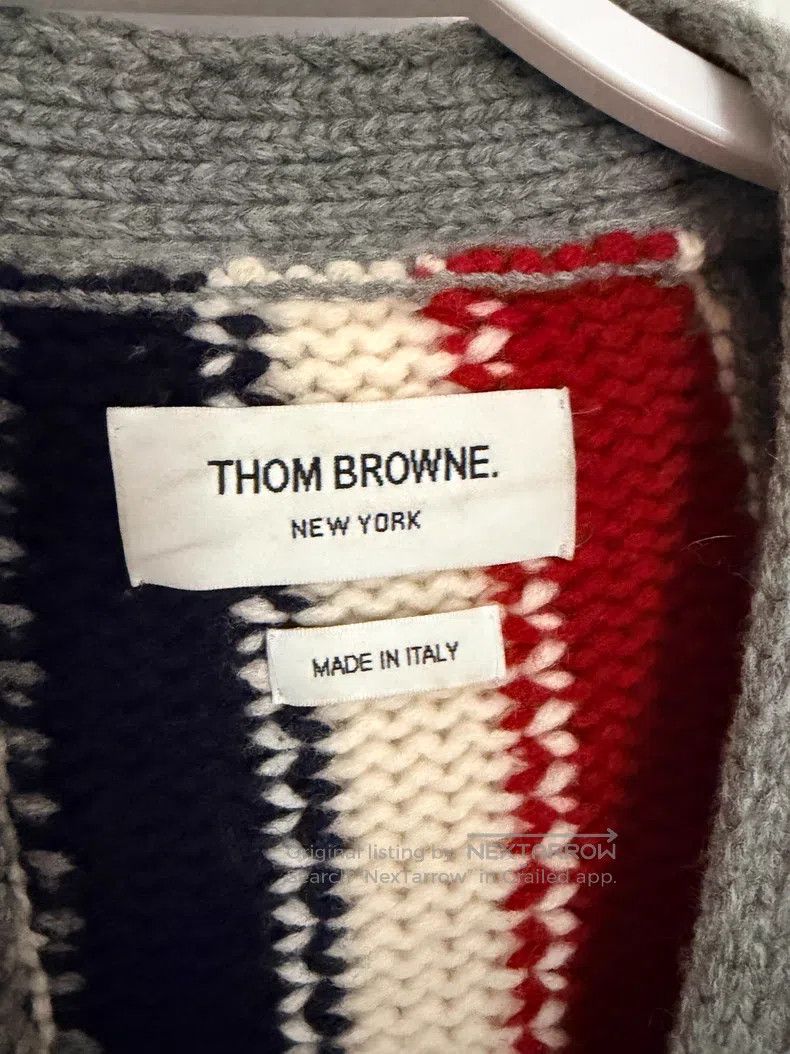 Thom Browne Thom Browne Knit outerwear Size US L / EU 52-54 / 3 - 3 Thumbnail