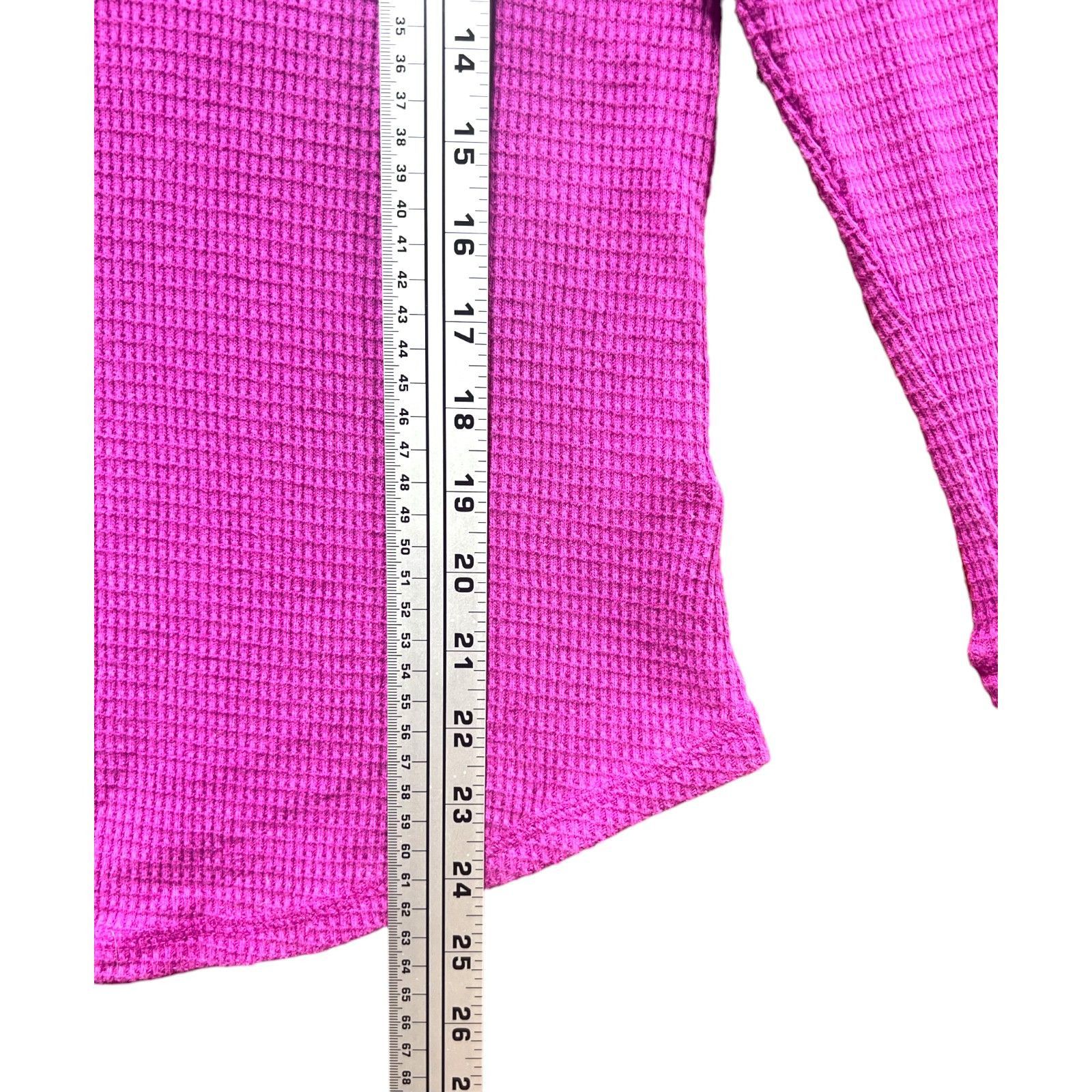 Other Knox Rose - Women's Long Sleeve Notch Neck Thermal Top - Pur Size M / US 6-8 / IT 42-44 - 8 Thumbnail