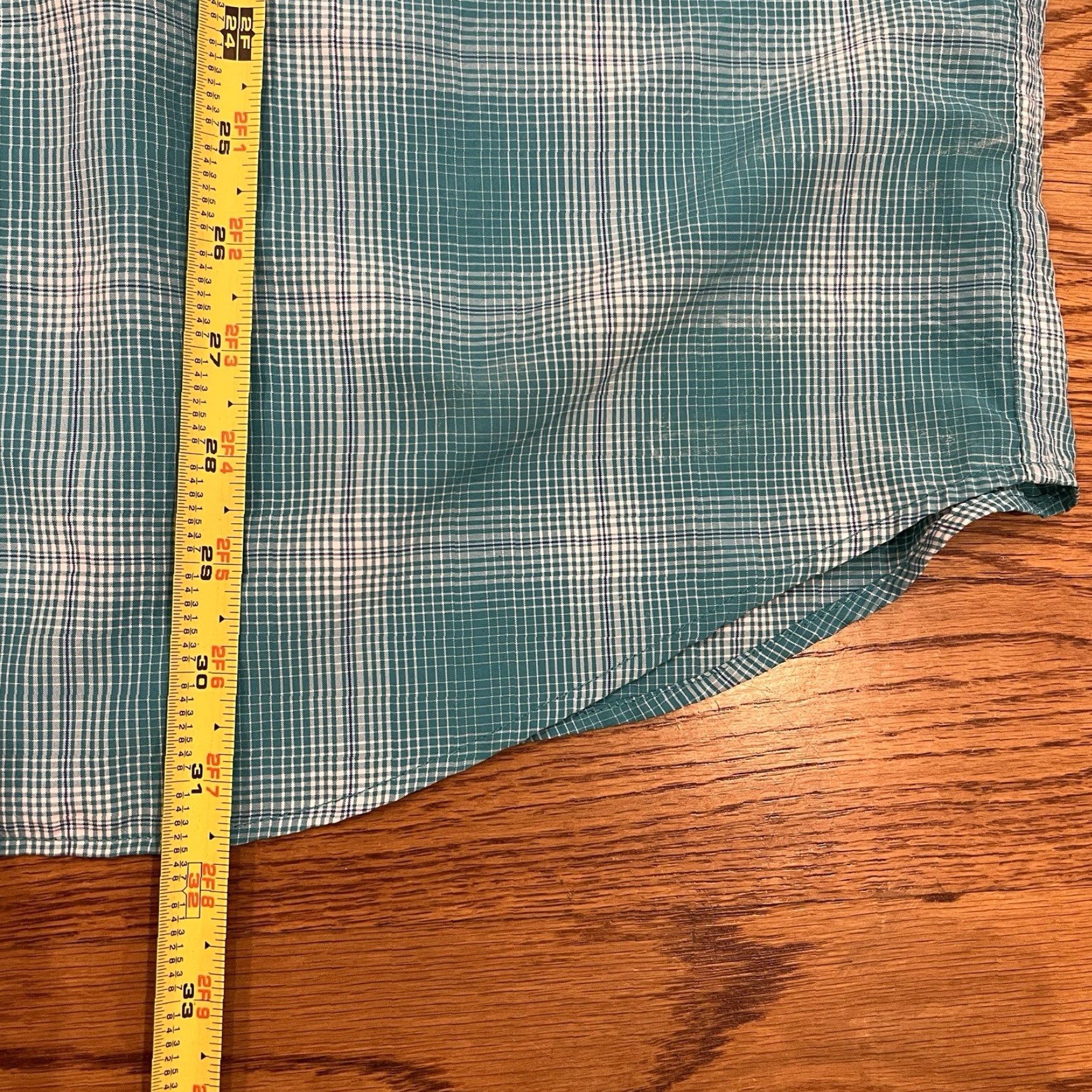 CO Duluth Shirt Blue Plaid Button-Down Short Sleeve Mens L Casual Business Travel Workwear Size US L / EU 52-54 / 3 - 5 Thumbnail