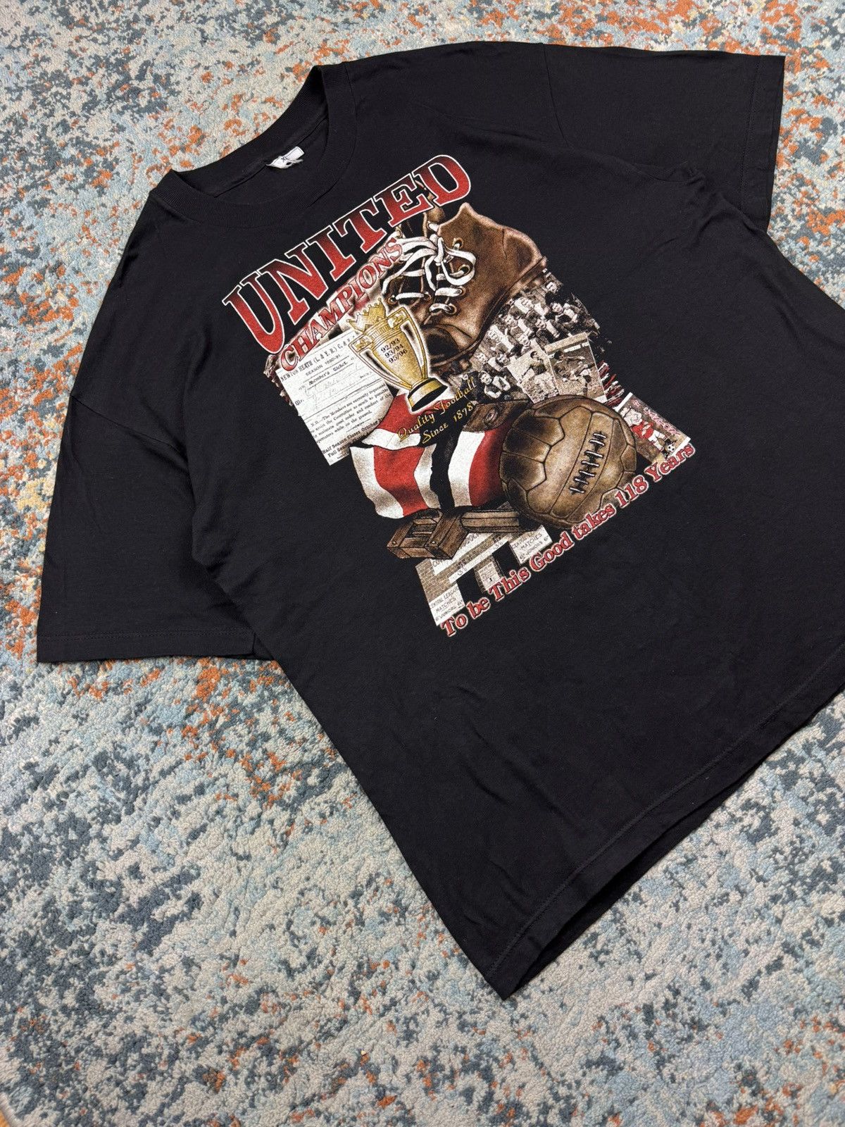 Vintage Vintage 1996 Manchester United champions 1996 graphic tee Size US XL / EU 56 / 4 - 3 Thumbnail