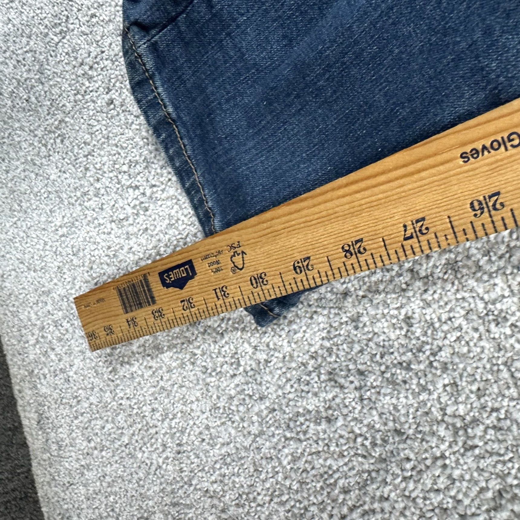 Levi's Levi's Jeans Mens 34x34 Blue Slim Straight Fit Stretch Denim Zip Fly Classic Straight Leg Size US 34 / EU 50 - 7 Thumbnail
