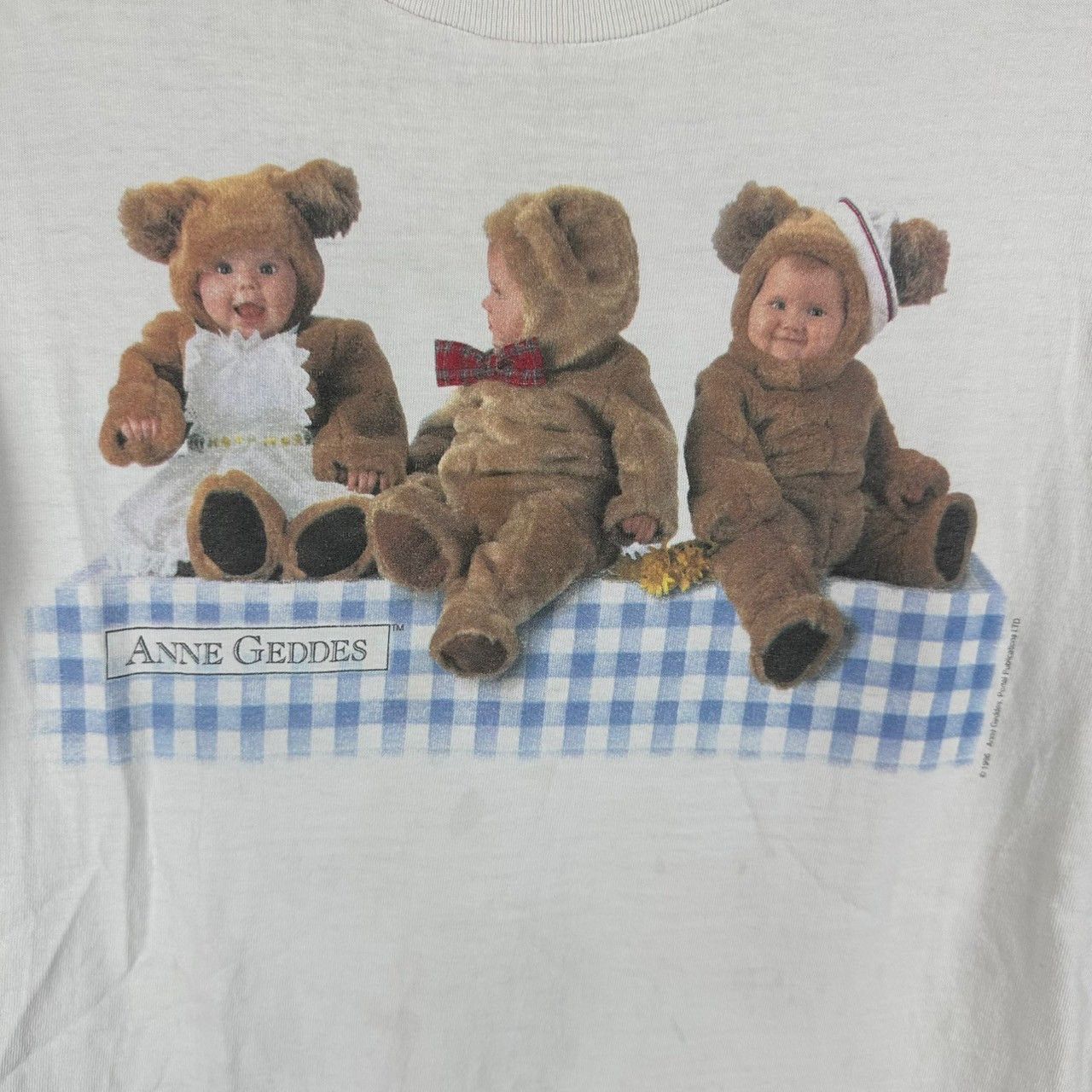 All Sport × Vintage Vintage 1996 Anne Geddes Babies Portrait Photo T-shirt Size US M / EU 48-50 / 2 - 10 Thumbnail