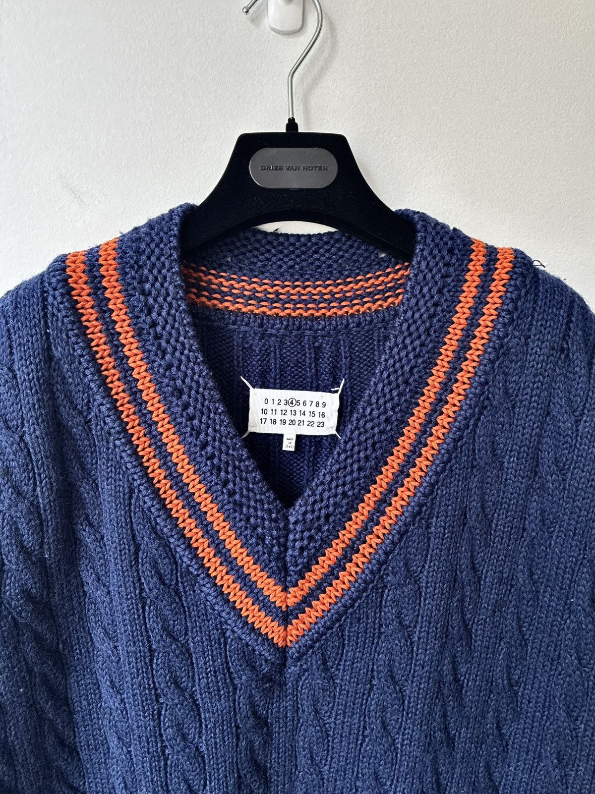 Maison Margiela MARGIELA AW17 Oversized Cable Knit Sweater Vest Size US L / EU 52-54 / 3 - 12 Thumbnail