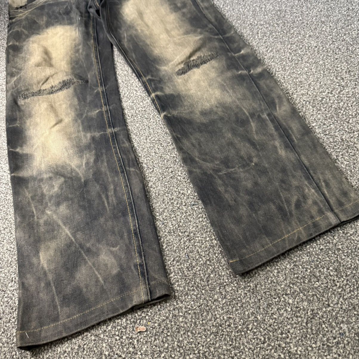 If Six Was Nine 🔥🇯🇵 Avant Garde Distressed Rusty Lucky Punk Jean Size US 32 / EU 48 - 9 Thumbnail