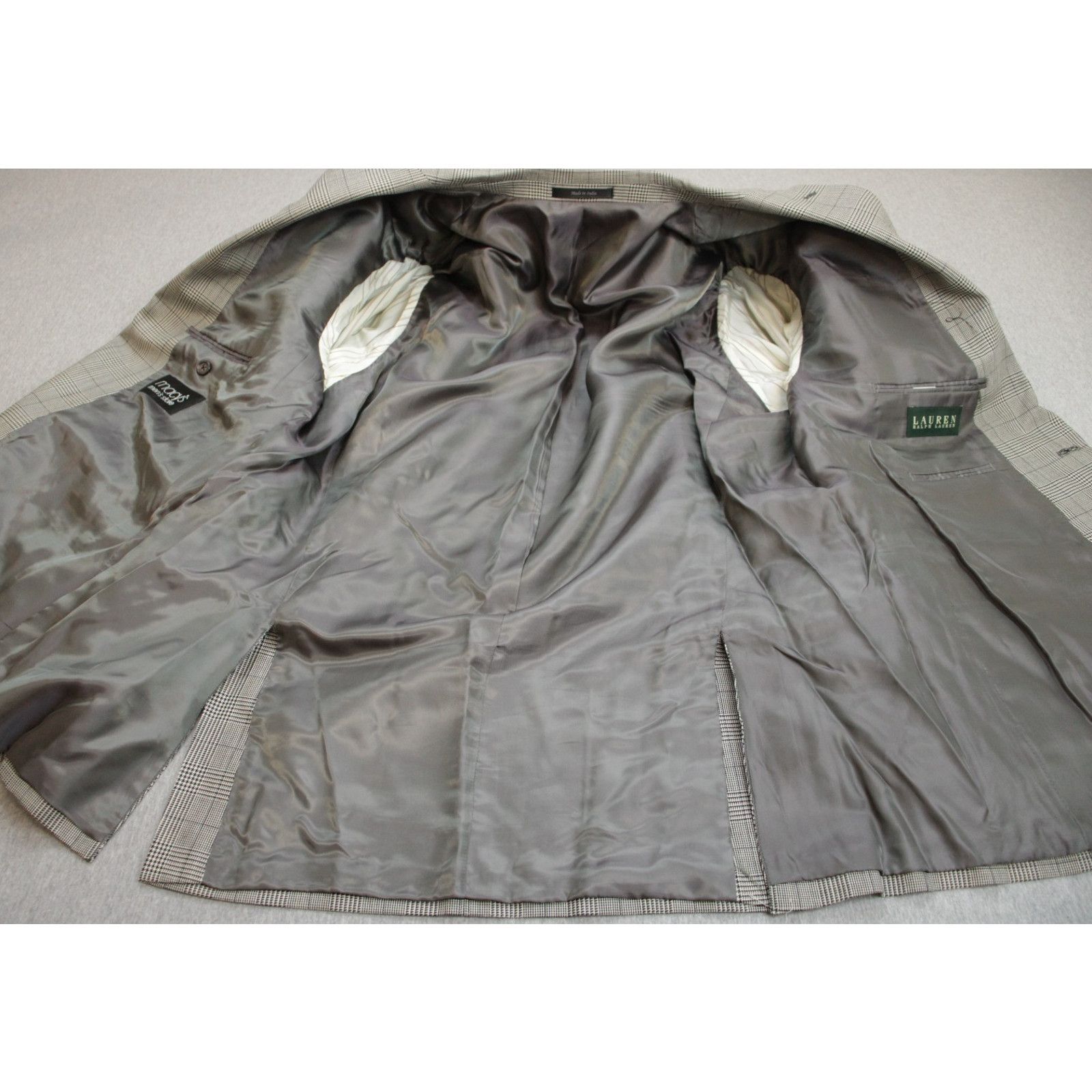 Lauren Ralph Lauren Lauren Ralph Lauren Blazer Men Size 48R Plaid Silk Wool Size 48R - 4 Thumbnail