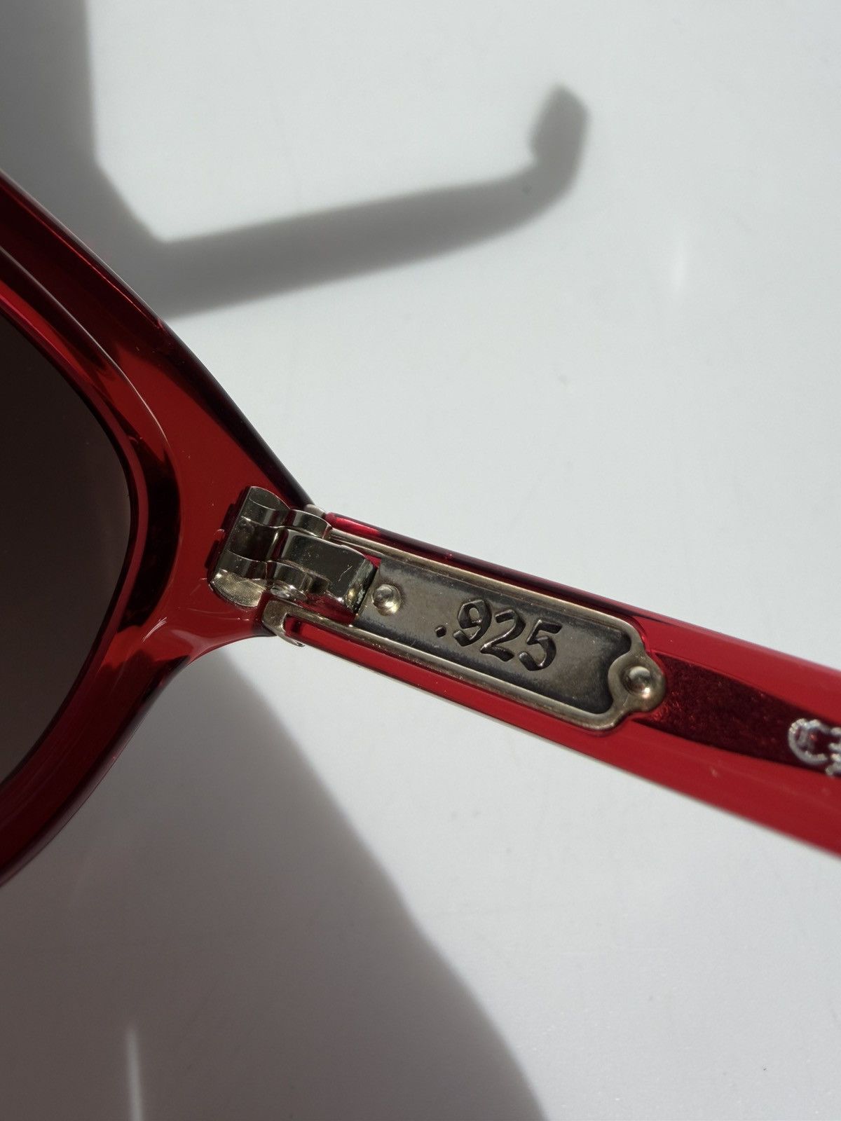 Chrome Hearts Chrome Hearts Red Lowrider Sunglasses Size ONE SIZE - 8 Thumbnail