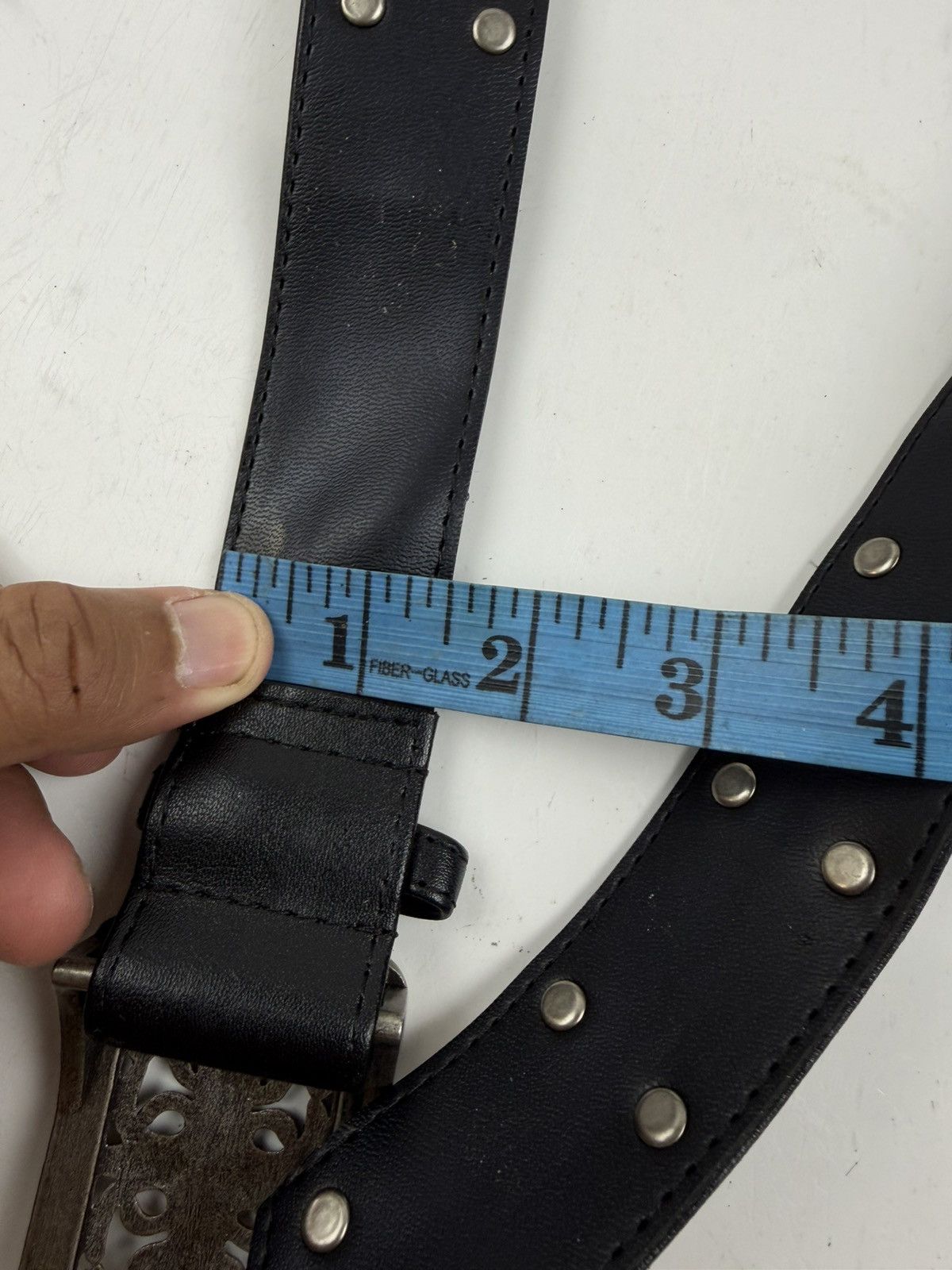Japanese Brand punk style studded belt tc52 Size 30 - 9 Thumbnail
