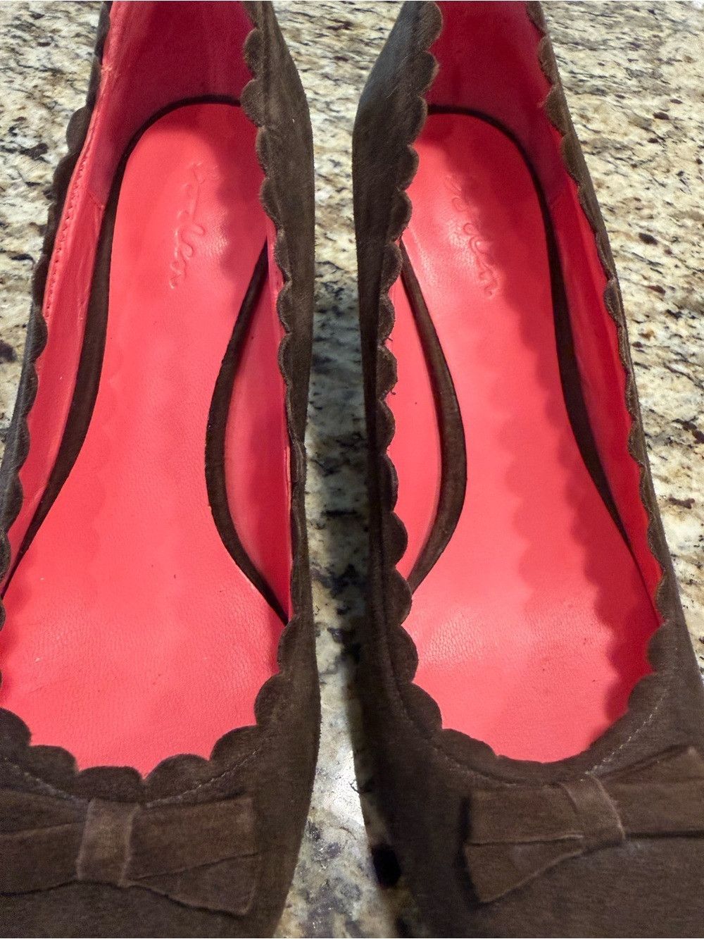 Boden Boden brown suede leather scallop trim heels rockabilly 39 Size US 7.5 / IT 37.5 - 3 Thumbnail