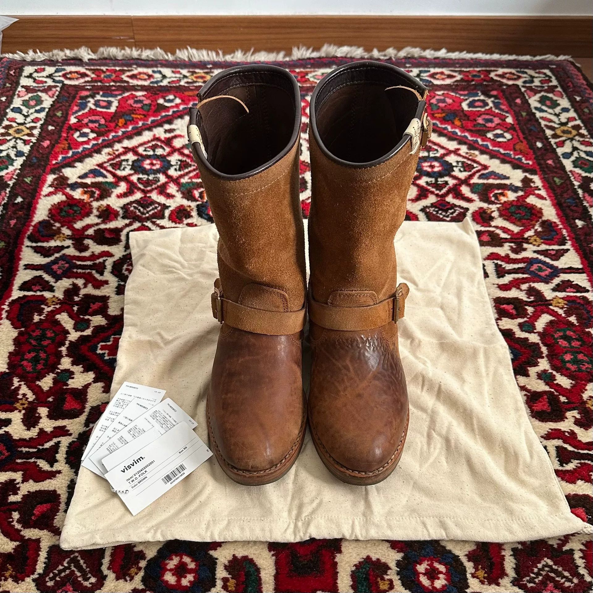 Visvim Visvim T.W.O. Boots - Sand/Beige - Size 12 - Suede Engineer