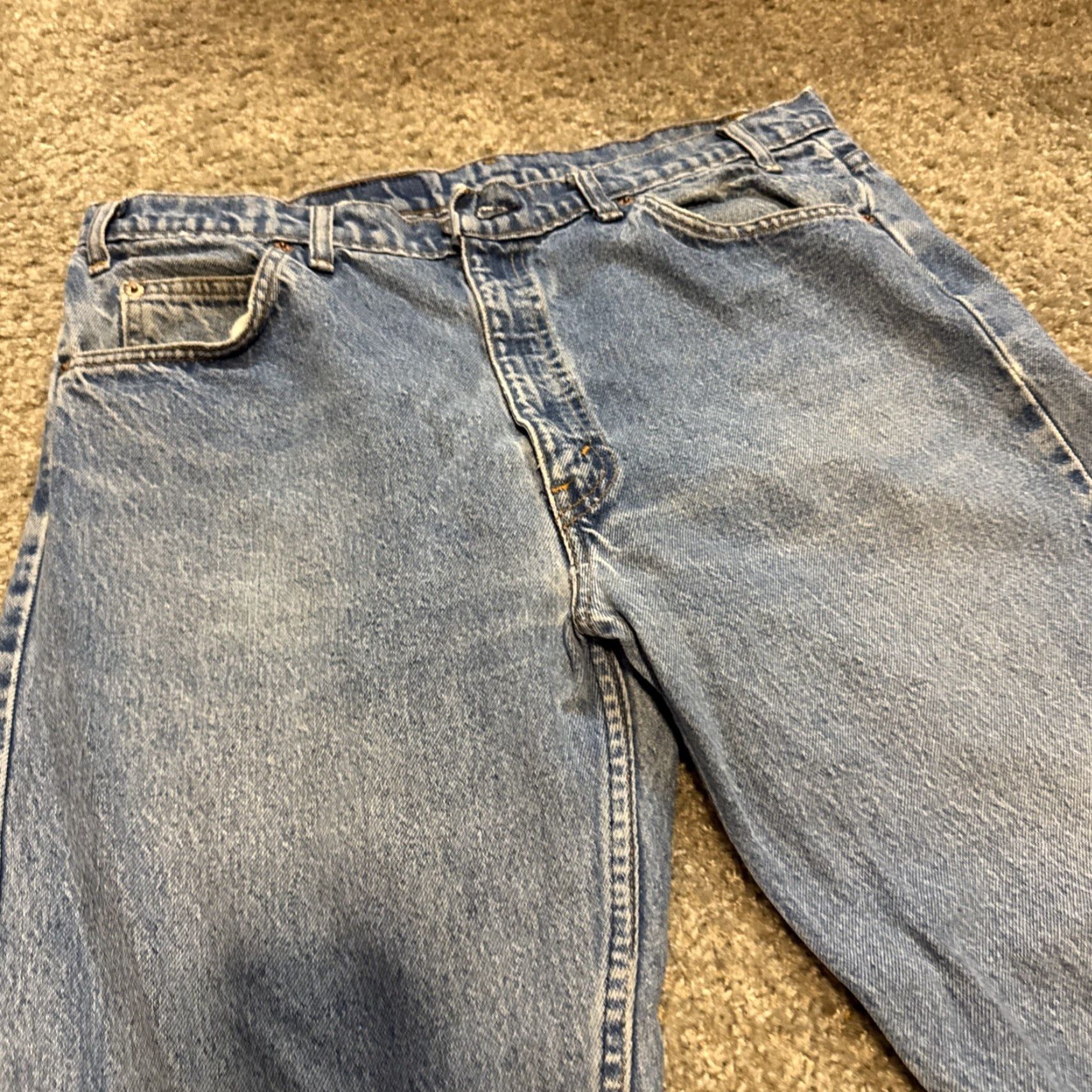 Levi's VINTAGE Levi’s 505 Orange Tab Straight Leg Jeans 36x30 Men Regular Denim Orange 505 Jeans Mens Size US 36 / EU 52 - 4 Thumbnail