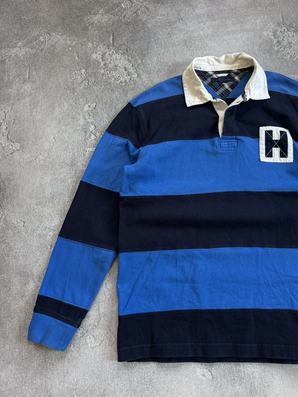 Tommy Hilfiger Tommy Hilfiger L/size striped rugby sweatshirts jumper 00s Size US L / EU 52-54 / 3 - 10 Thumbnail