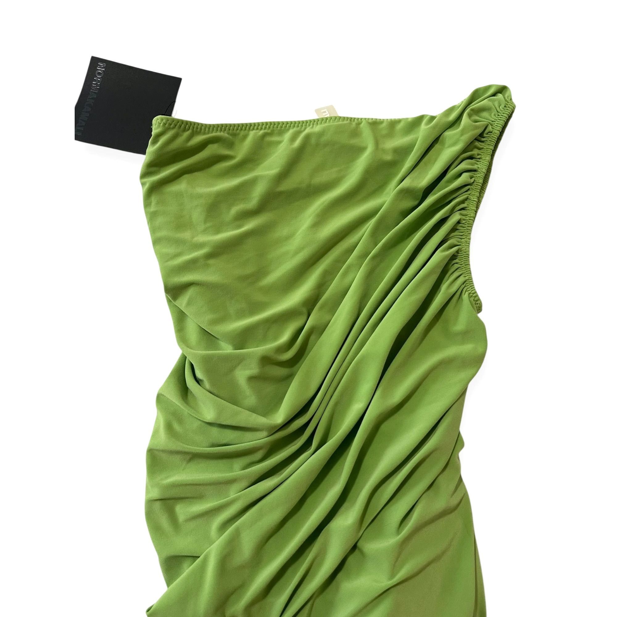 Norma Kamali Norma Kamali Diana Dress, Gemini Green, Size S, NWT Size S / US 4 / IT 40 - 8 Thumbnail