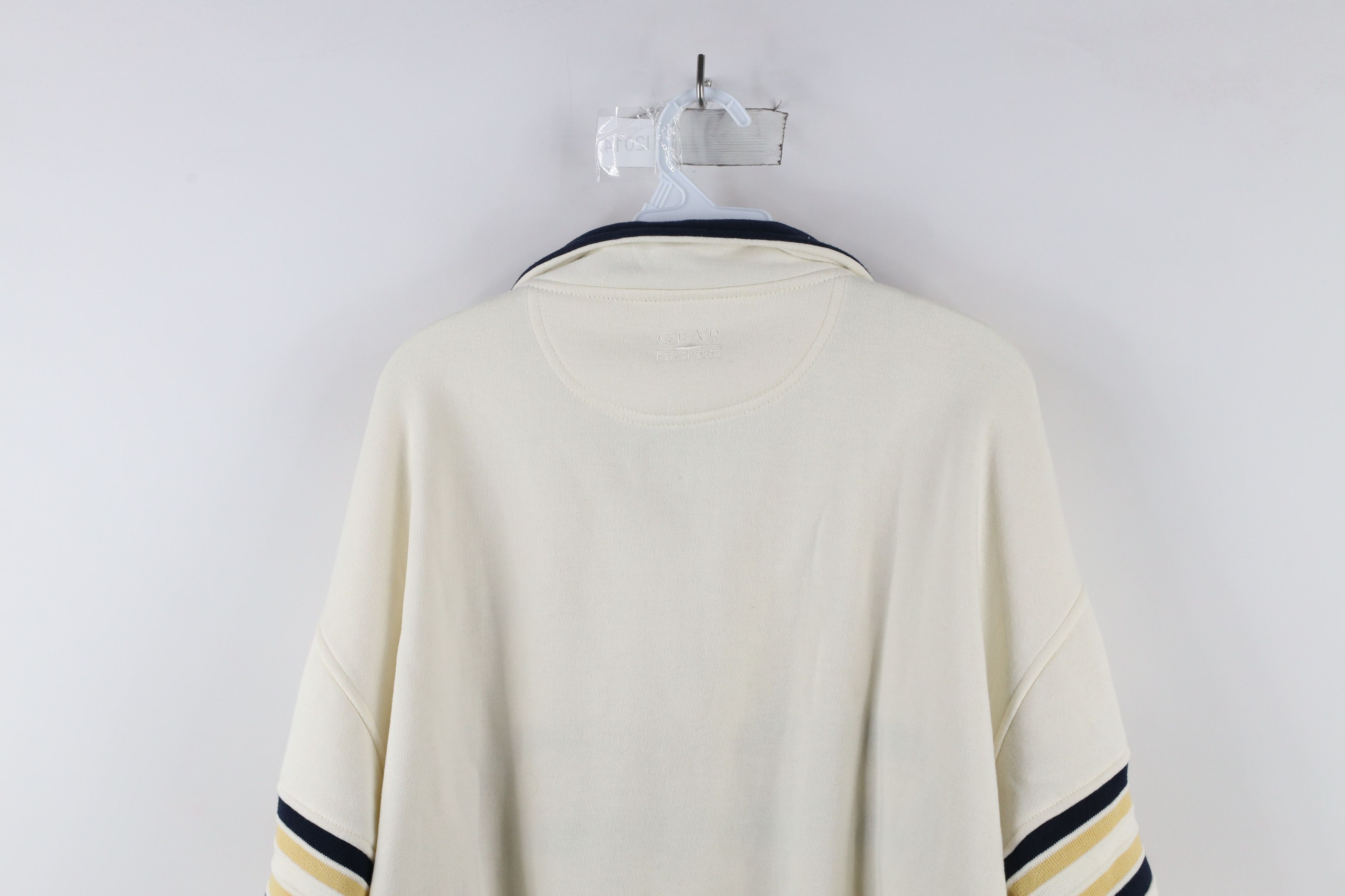 Vintage Vintage 90s Maumee Bay Half Zip Pullover Sweatshirt Cream Size US L / EU 52-54 / 3 - 12 Thumbnail
