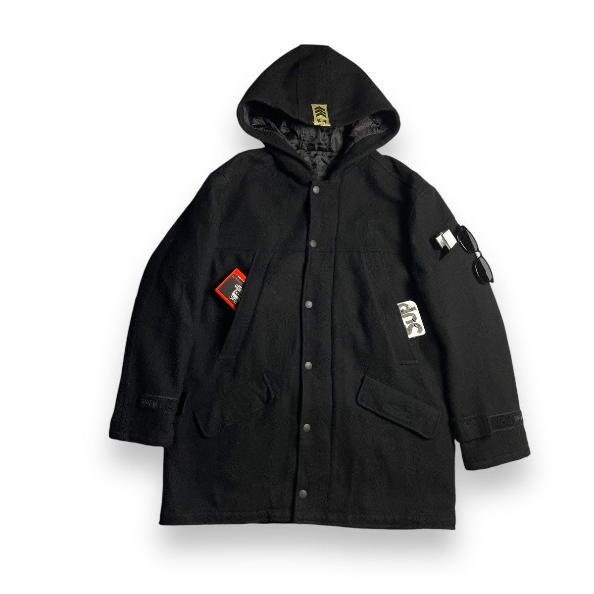 If Six Was Nine 🇯🇵 VINTAGE PPFM WOOL BUTTON UP WOOL PUNK GOTHIC JACKET Size US XL / EU 56 / 4 - 1 Thumbnail
