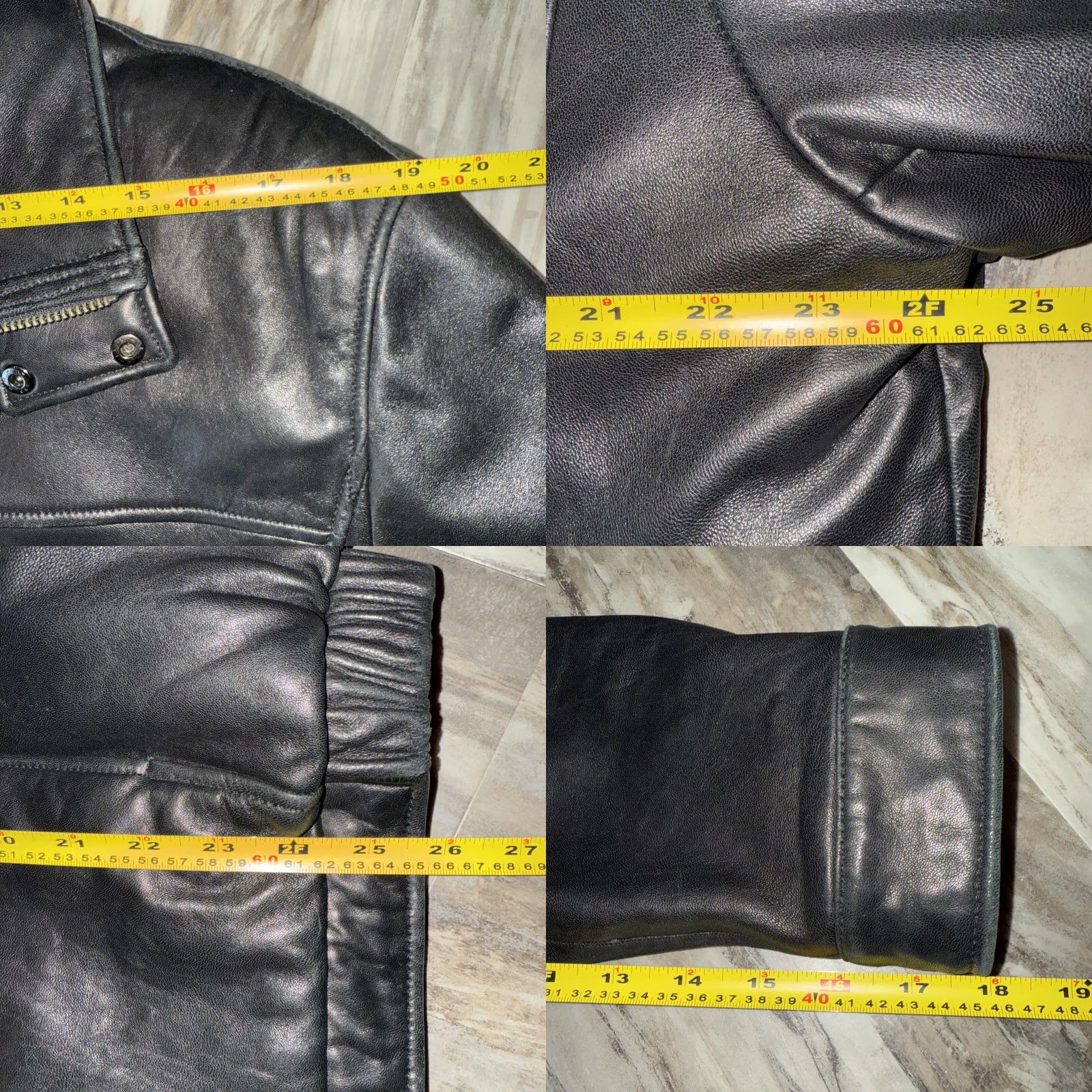 Vintage VINTAGE Couture by J Park Leather Jacket Coat Black Bomber 100% Lambskin Lined Removable Vest Zip Snap Mens Large Casual 90s Vintage Size US L / EU 52-54 / 3 - 10 Thumbnail