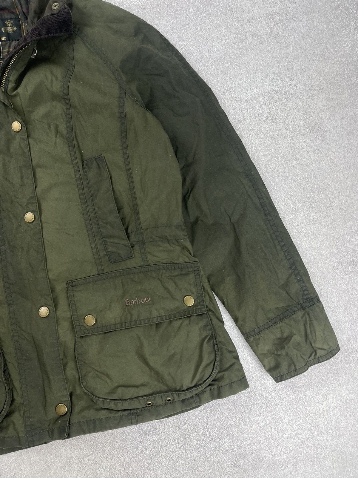 Barbour × Vintage × Wax London Barbour Flyweight Beadnell Wax Parka Jacket Size 10 Size M / US 6-8 / IT 42-44 - 2 Thumbnail