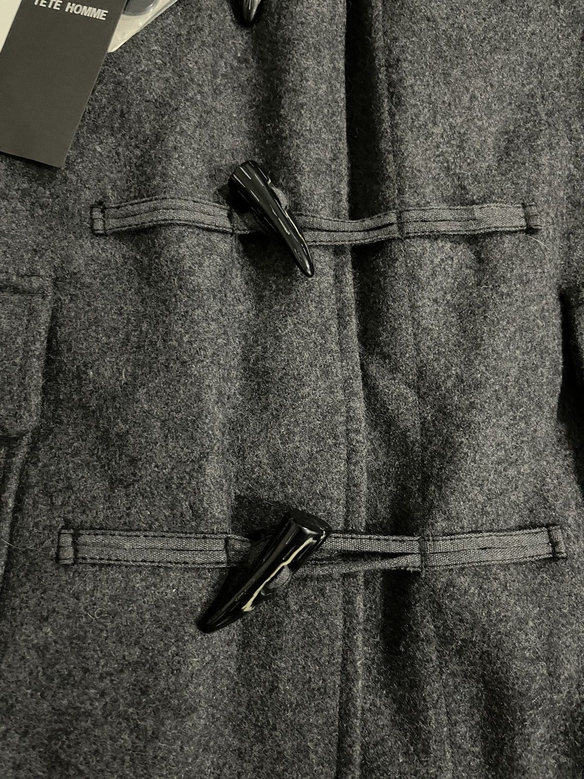 Issey Miyake Tete Homme Issey Miyake Duffle Wool Hoodie Jacket Size US M / EU 48-50 / 2 - 7 Thumbnail