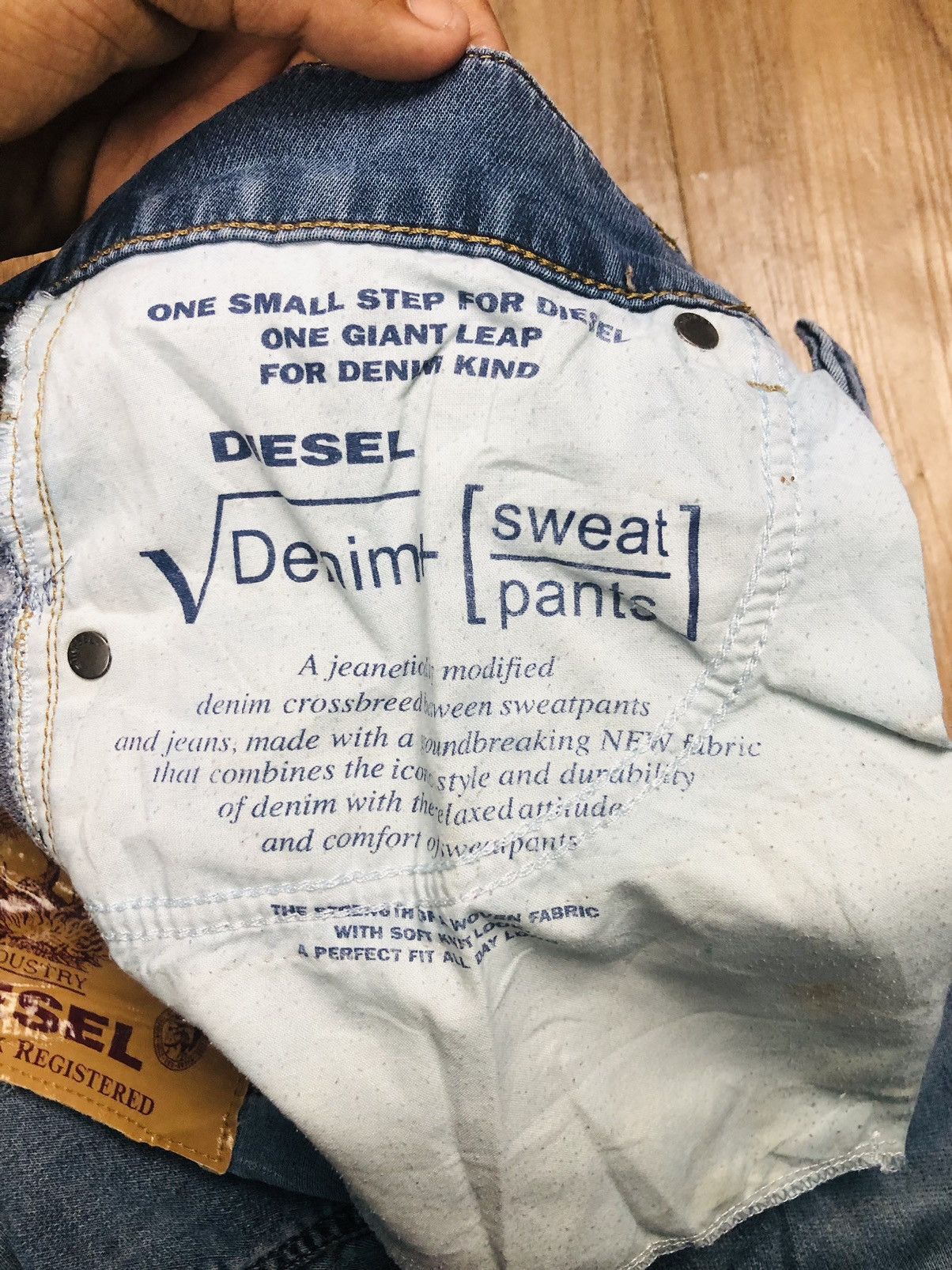 Diesel DIESEL Blue Distressed Patchwork Jeans Slim Fit (40) Size US 32 / EU 48 - 17 Thumbnail