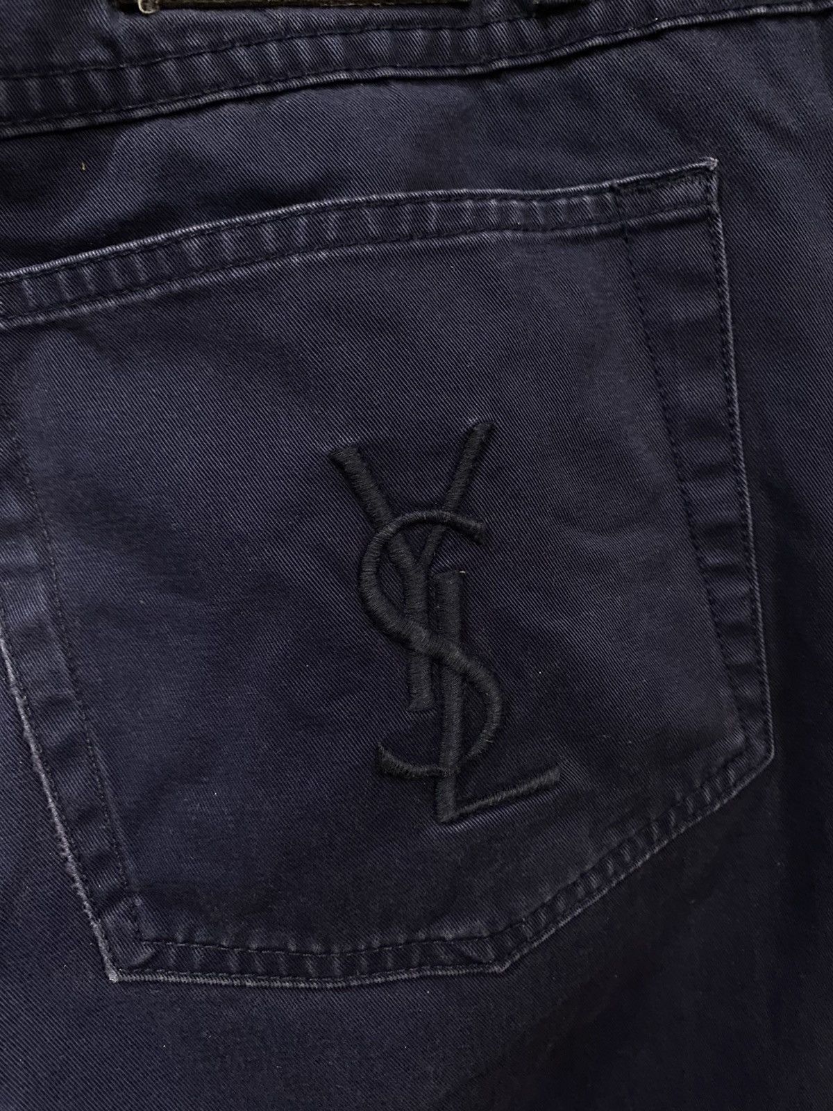 Yves Saint Laurent 36x32 YSL Jeans Denim Pants Cotton Navy Size US 36 / EU 52 - 4 Thumbnail