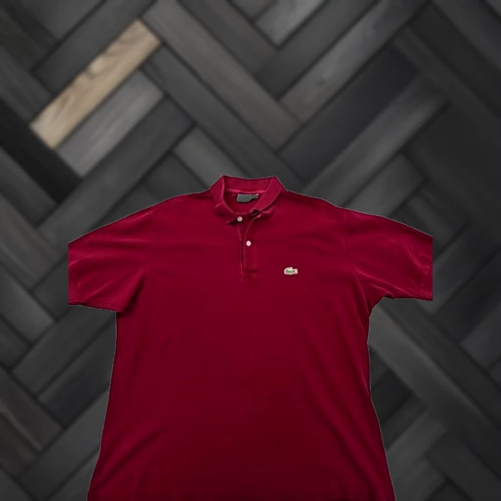 Lacoste Lacoste L.12.12 Burgundy Cotton Polo Shirt Men Size 8 Classic Fit Size US M / EU 48-50 / 2 - 1 Thumbnail