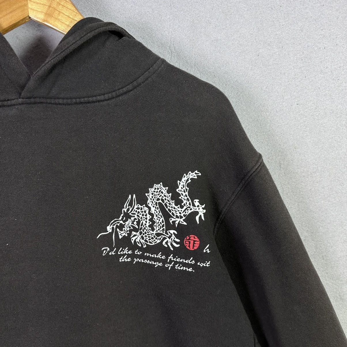 Japanese Brand Vintage Sorridere Dragon Hoodie Black Japanese Style Size US L / EU 52-54 / 3 - 4 Thumbnail