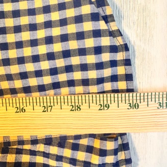 Croft & Barrow VINTAGE Croft & Barrow Shirt Mens L Blue Yellow Check Button-Up Short Sleeve Size US L / EU 52-54 / 3 - 6 Thumbnail