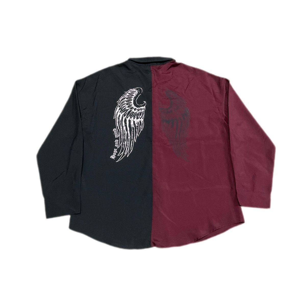 If Six Was Nine × Japanese Brand × Le Grande Bleu (L.G.B.) 🔥Sick Y2K Japanese Brand Wings Shirt Goth Punk Size US L / EU 52-54 / 3 - 1 Thumbnail
