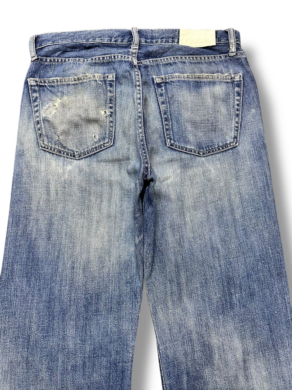 Japanese Brand Uniqlo Distressed Vintage Jeans With Baggy Loose Style Faded Size US 32 / EU 48 - 6 Thumbnail