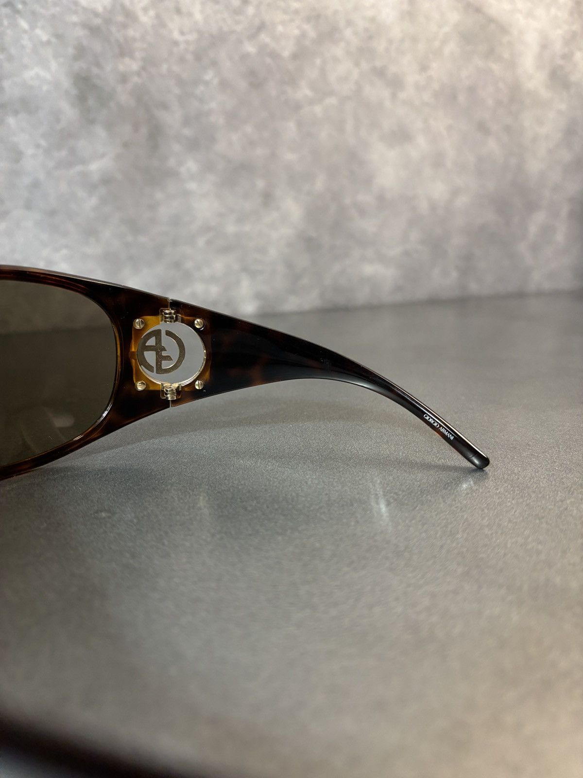 Giorgio Armani × Vintage 2000s Giorgio Armani Sunglasses GA 340/S Oversized Wrap Y2K Size ONE SIZE - 11 Thumbnail