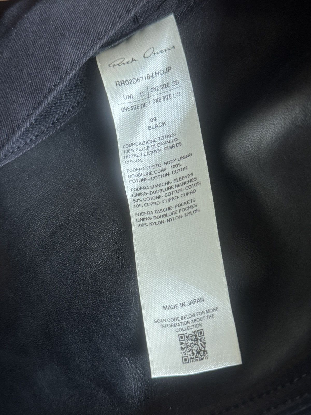 Rick Owens Rick owens 24FW Jumbo Bauhaus Leather jacket Size US M / EU 48-50 / 2 - 7 Thumbnail
