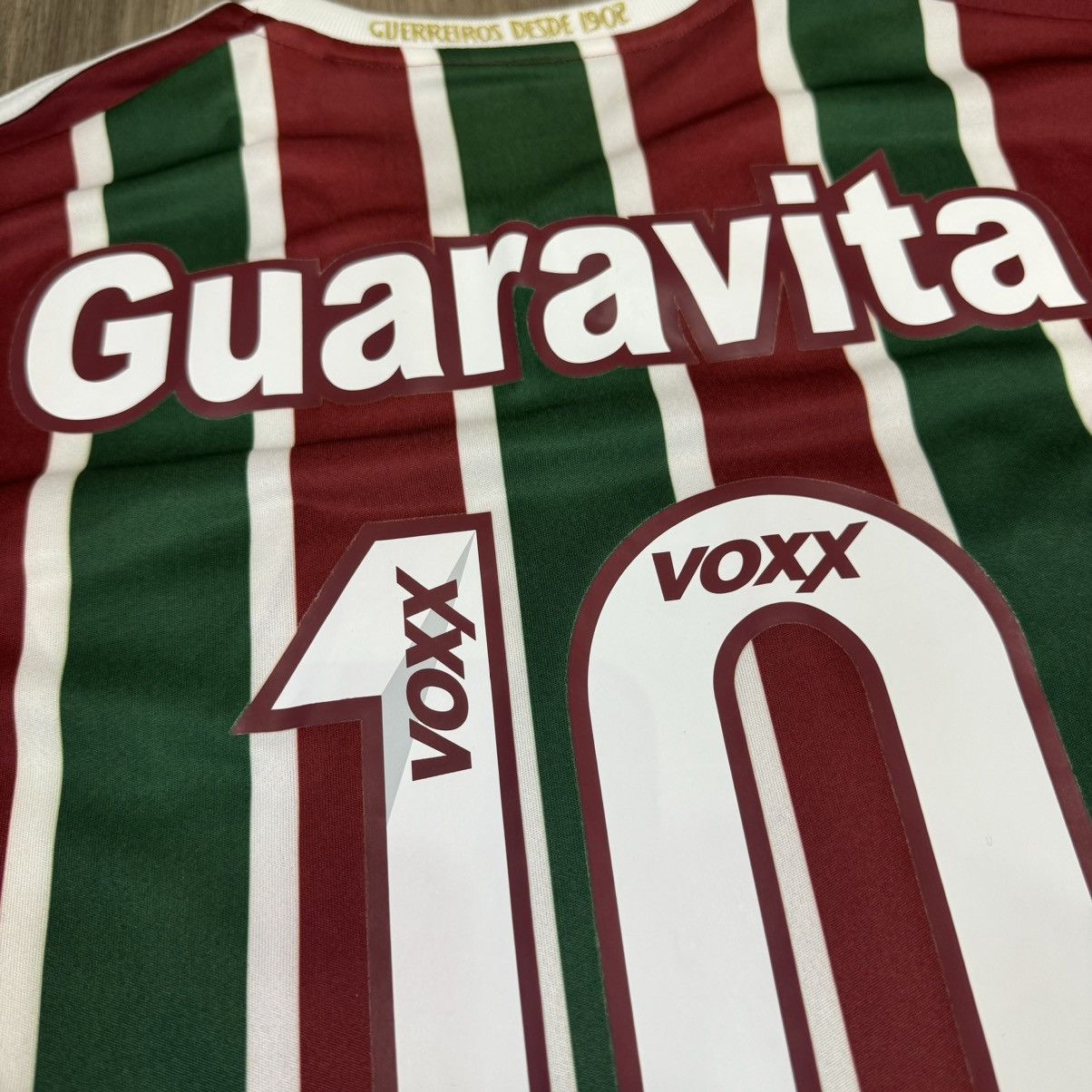 Adidas Fluminense 15/16 home shirt #10 Ronaldinho Size US L / EU 52-54 / 3 - 6 Thumbnail