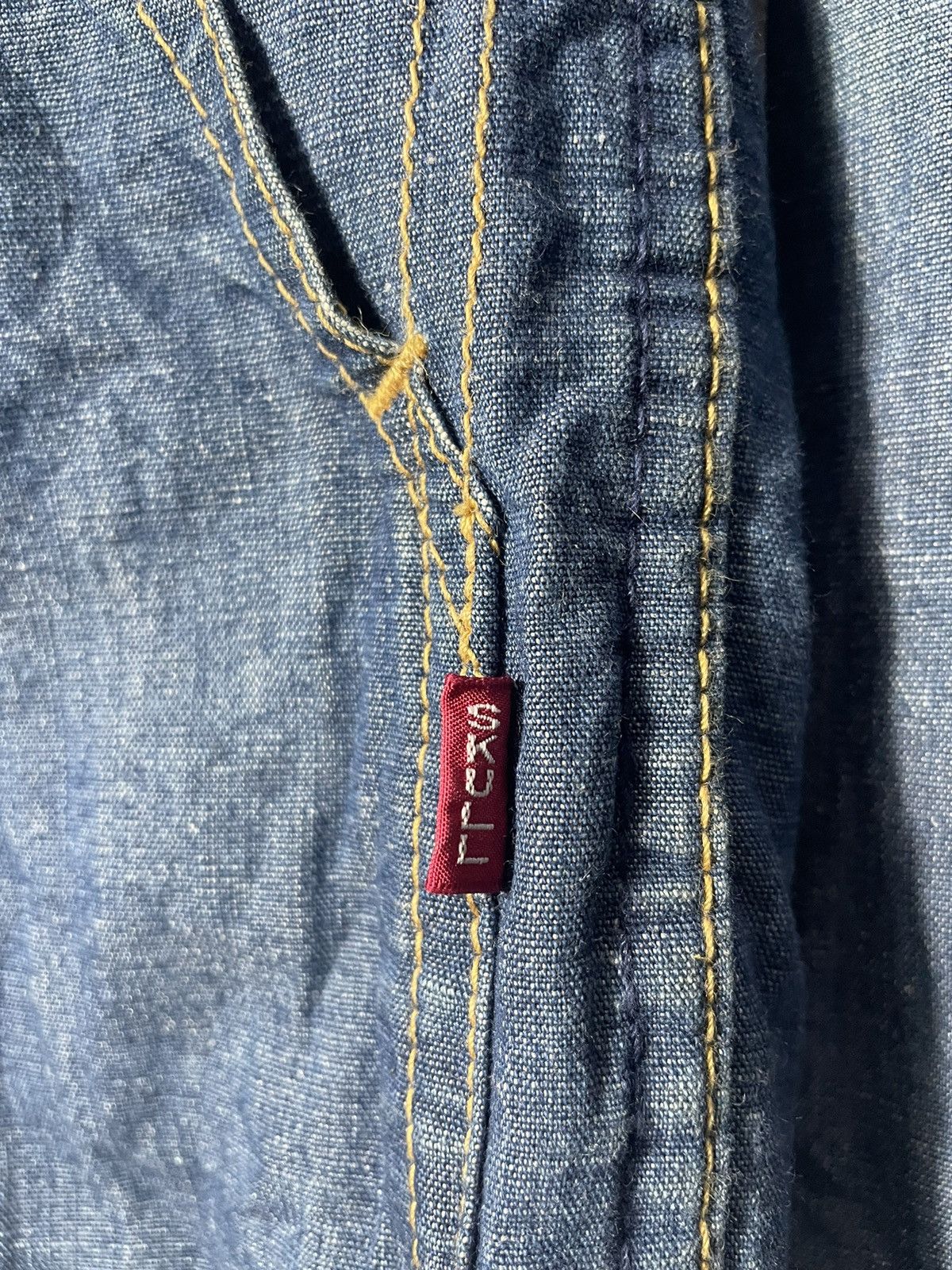 Japanese Brand Vintage Skull Jeans Hoodie With Waldes Zipper Size US M / EU 48-50 / 2 - 6 Thumbnail
