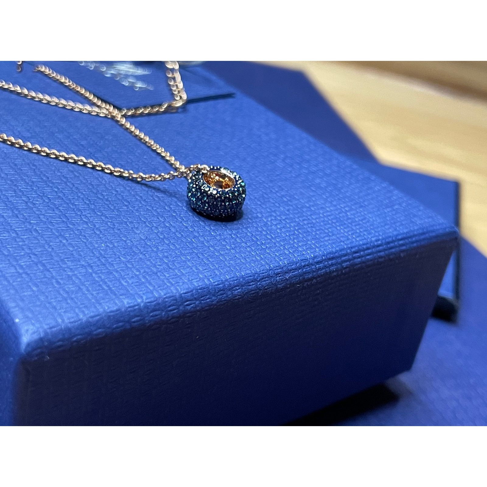 Swarovski Swarovski Stone Round Blue Necklace Size ONE SIZE - 6 Thumbnail