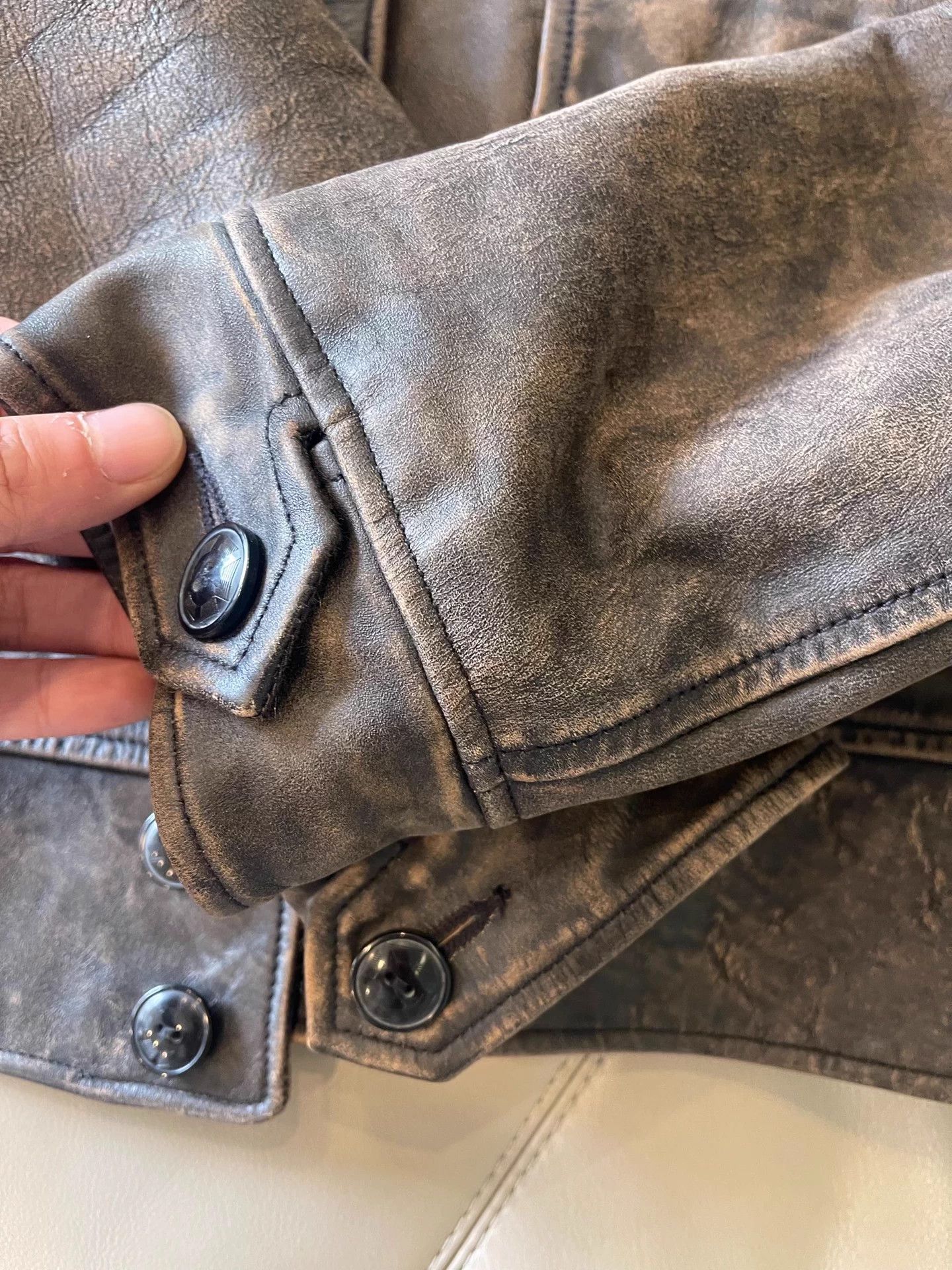 RRL Ralph Lauren RRL Vintage Newsboy Leather Jacket S (Near Mint) Size US S / EU 44-46 / 1 - 6 Thumbnail