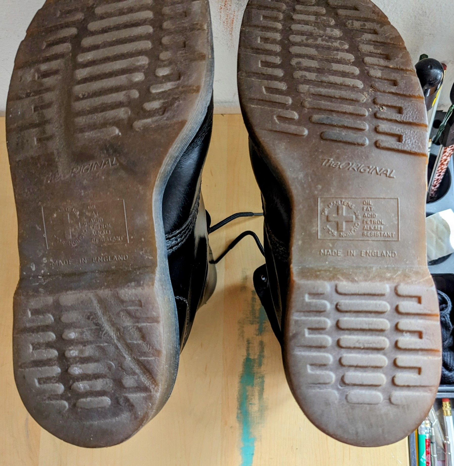 Dr. Martens × Vintage Vintage (90s) Made in England 10 eye Doc Martens boots Size US 11 / EU 44 - 3 Thumbnail