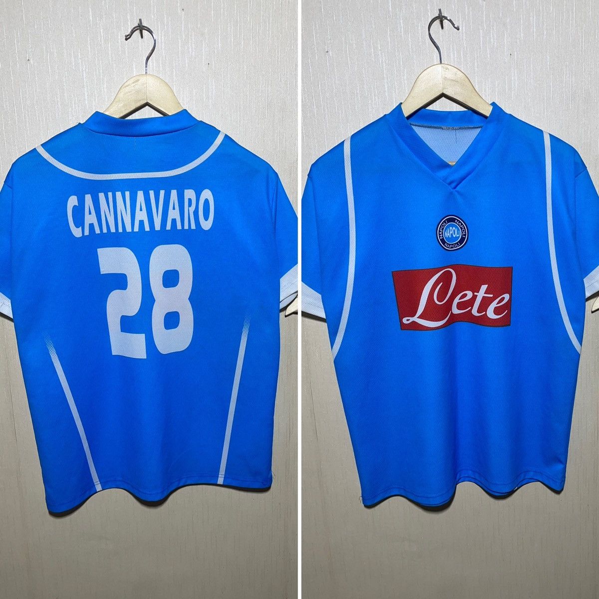 Vintage Napoli #28 Cannavaro vintage soccer jersey Size US M / EU 48-50 / 2 - 1 Thumbnail