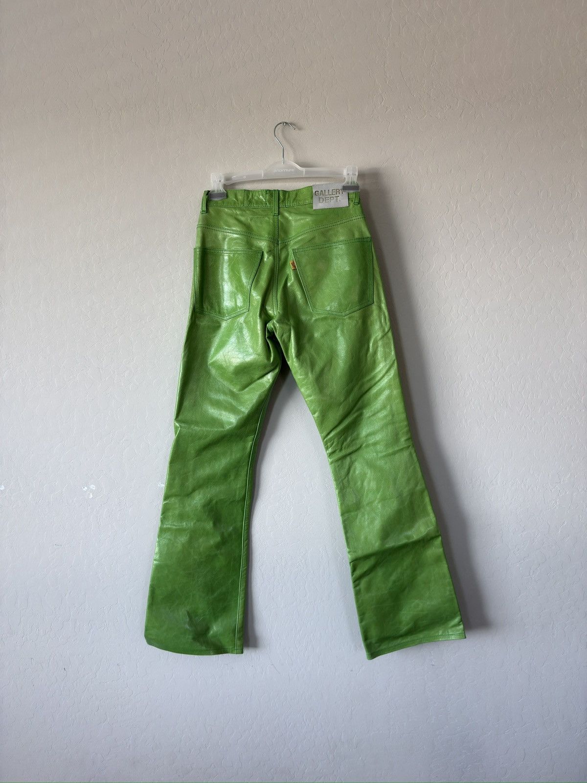 Gallery Dept. $6100 Green Leather Logan Pants Size US 30 / EU 46 - 8 Thumbnail