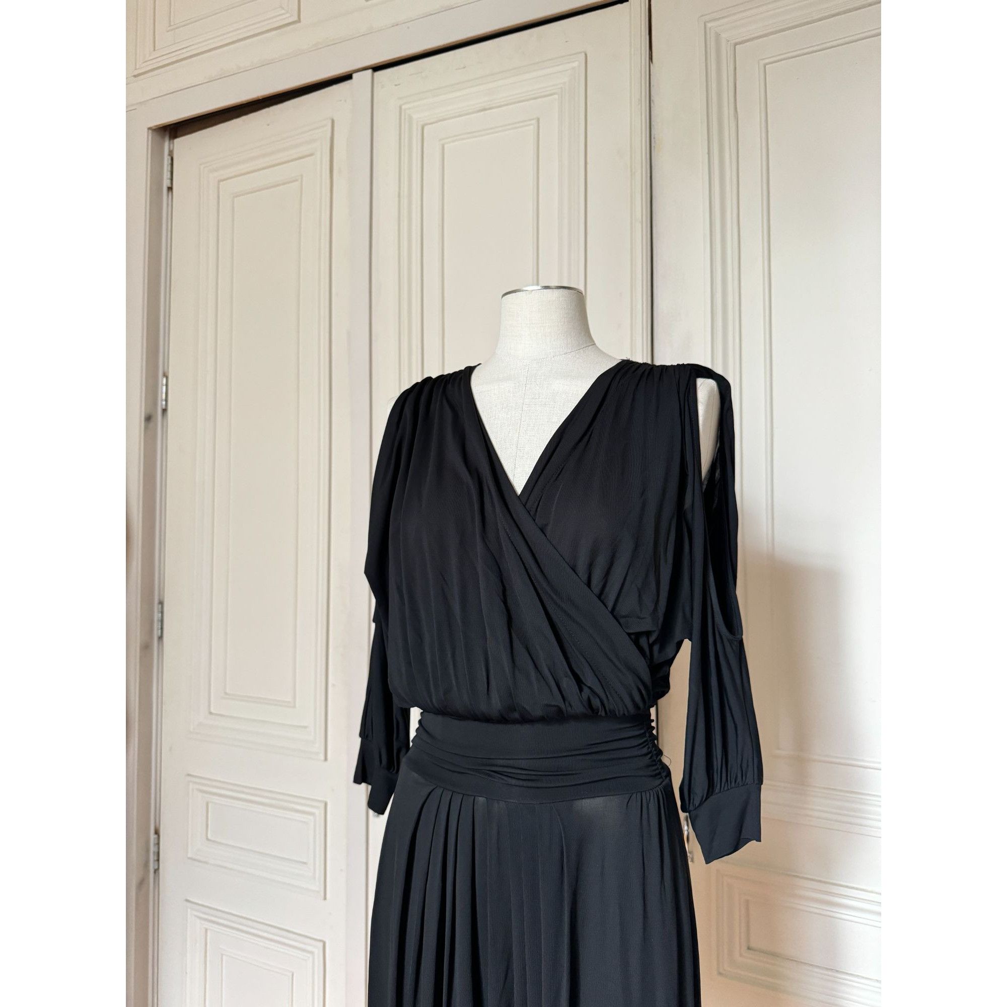 Thierry Mugler Spring/Summer 2011 Sculptural Black Viscose D Size XS / US 0-2 / IT 36-38 - 2 Thumbnail