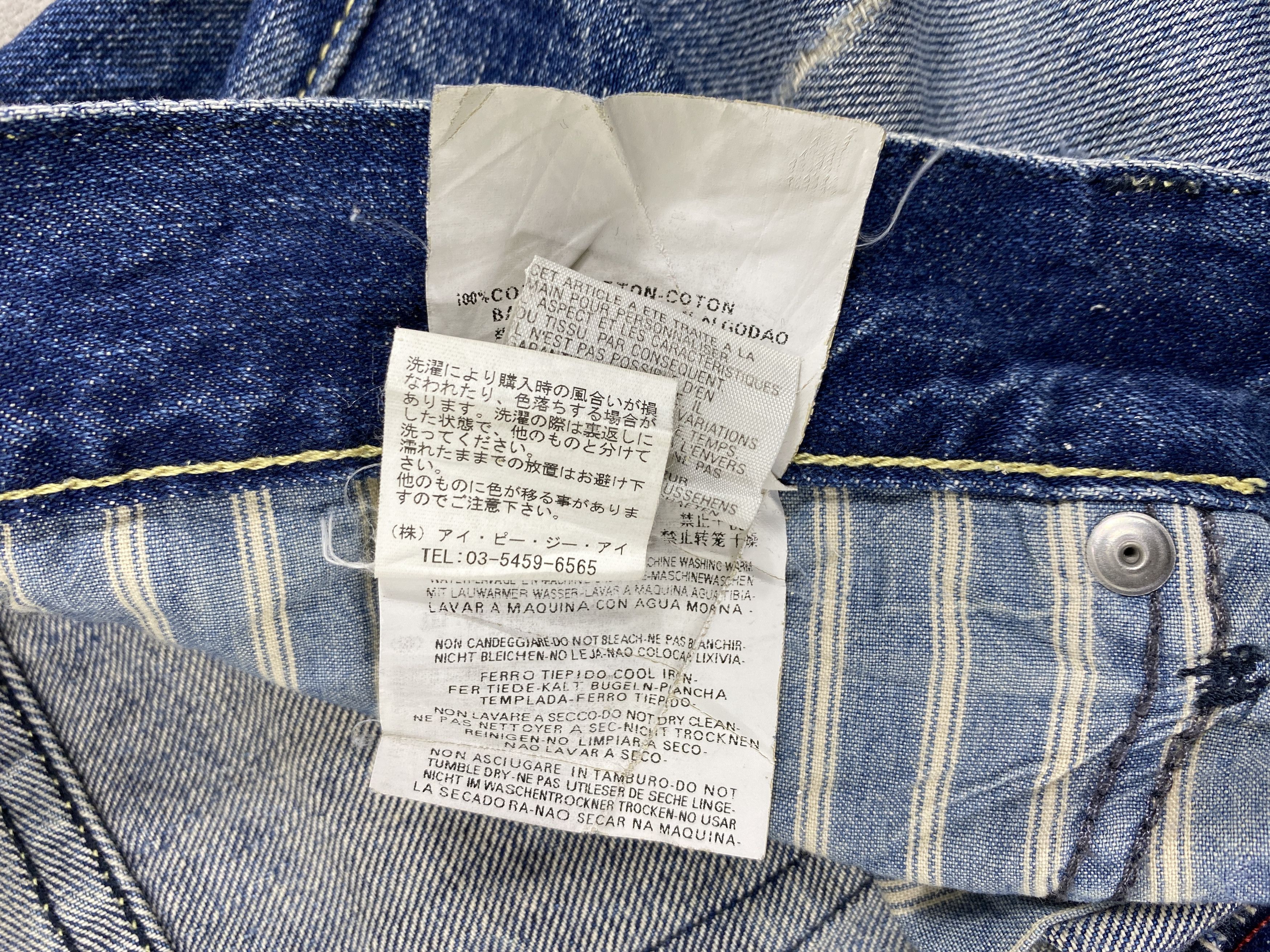 Le Grande Bleu (L.G.B.) Faded Blue Vintage Replay Jeans 35x32 Denim- JN3594 Size US 35 - 11 Thumbnail