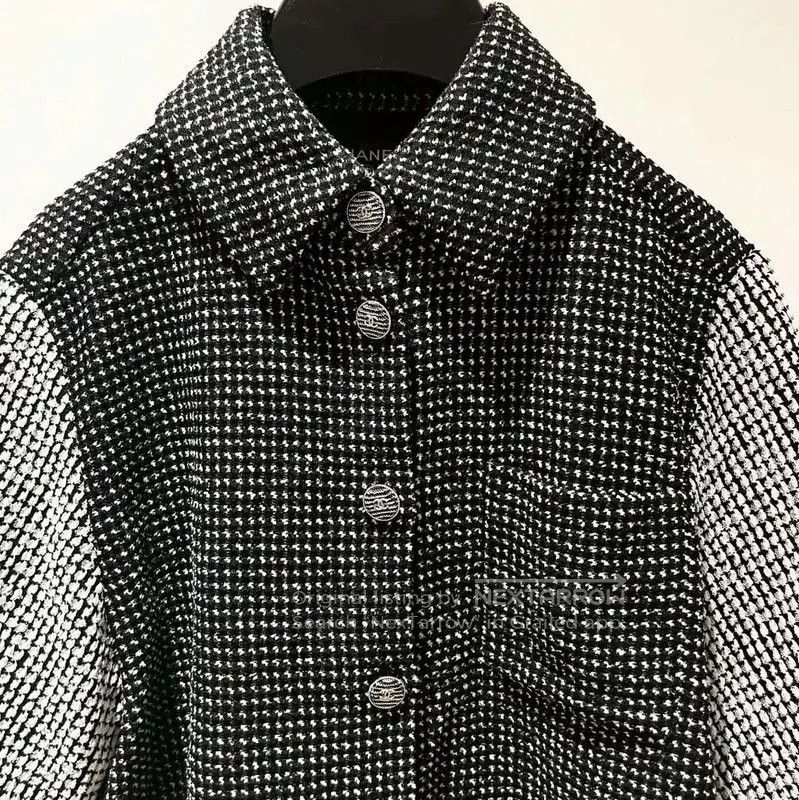 Chanel Chanel Short Sleeve Gray Cotton Blend Shirt . Size M / US 6-8 / IT 42-44 - 3 Thumbnail