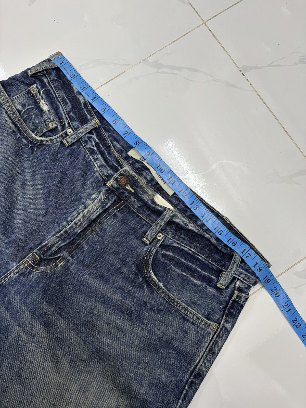 Kapital BAGGY FLARE JEANS DISTRESSED DENIM GAP AGE WASH JEANS Size US 37 - 9 Thumbnail