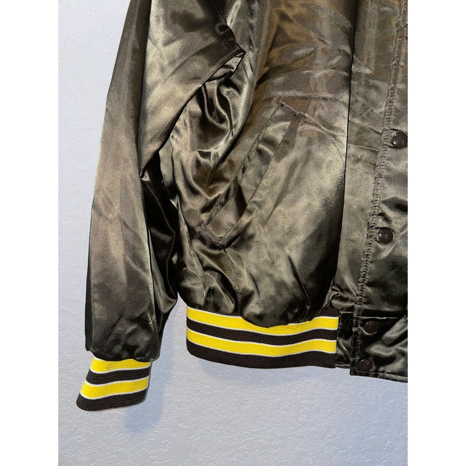 Vintage Vintage Brown Nylon Bomber Jacket Kottage Kitchen VTG 80s L Size US L / EU 52-54 / 3 - 5 Thumbnail
