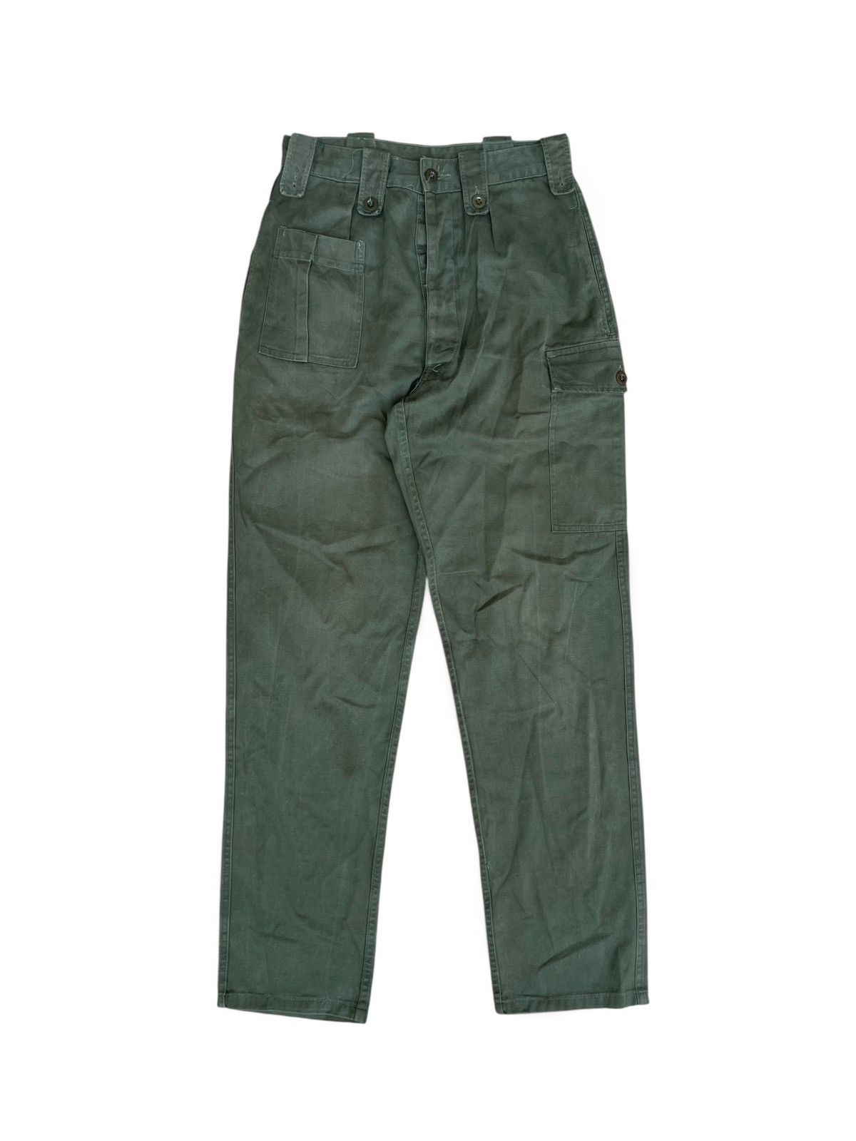 Vintage Vintage 1975 Belgian Army Iconic Cargo Pants Size US 29 - 3 Thumbnail