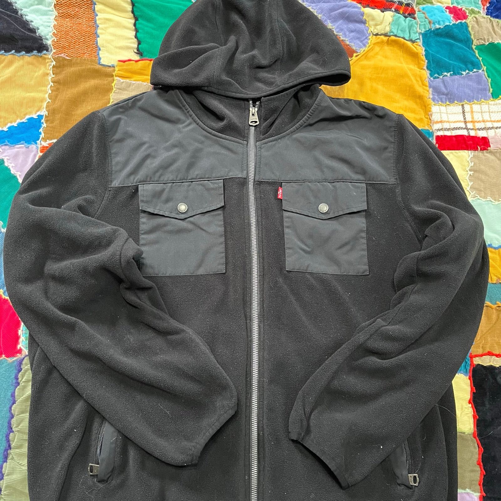 Levi's Levi’s Cotton Blended Black Full Zip Hoodie Large Size US L / EU 52-54 / 3 - 1 Thumbnail